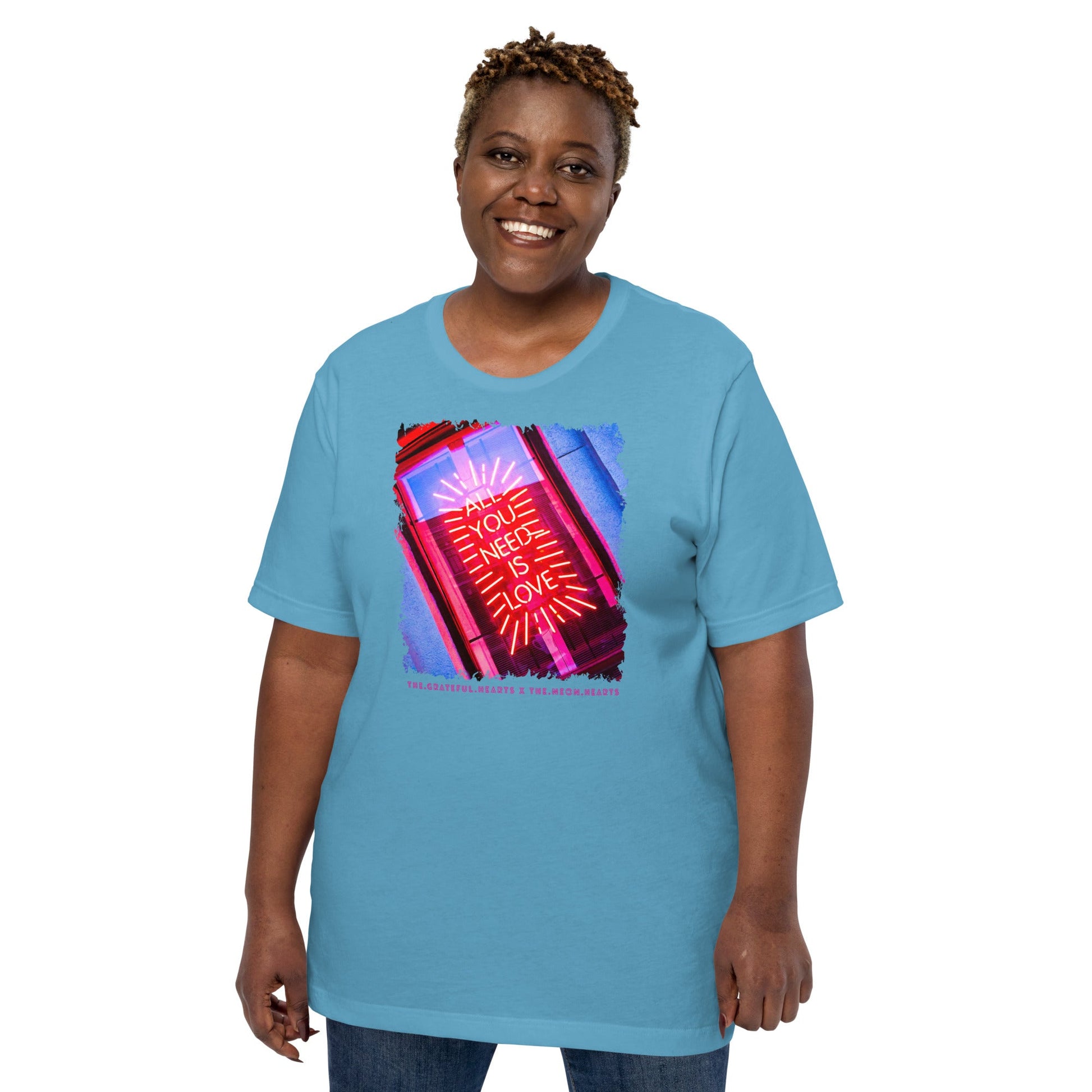 All you need is Love ❤️ - Unisex Crew Neck t-shirt (Available in Various Colors 💖💙💜) - The Grateful Hearts