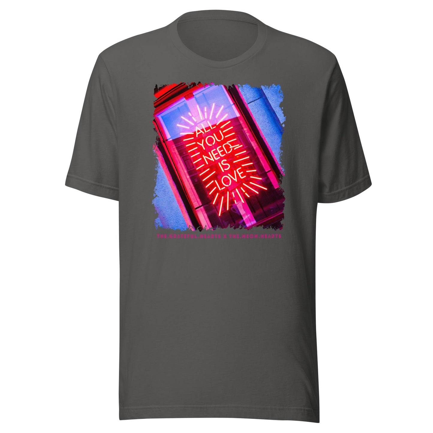 All you need is Love ❤️ - Unisex Crew Neck t-shirt (Available in Various Colors 💖💙💜) - The Grateful Hearts