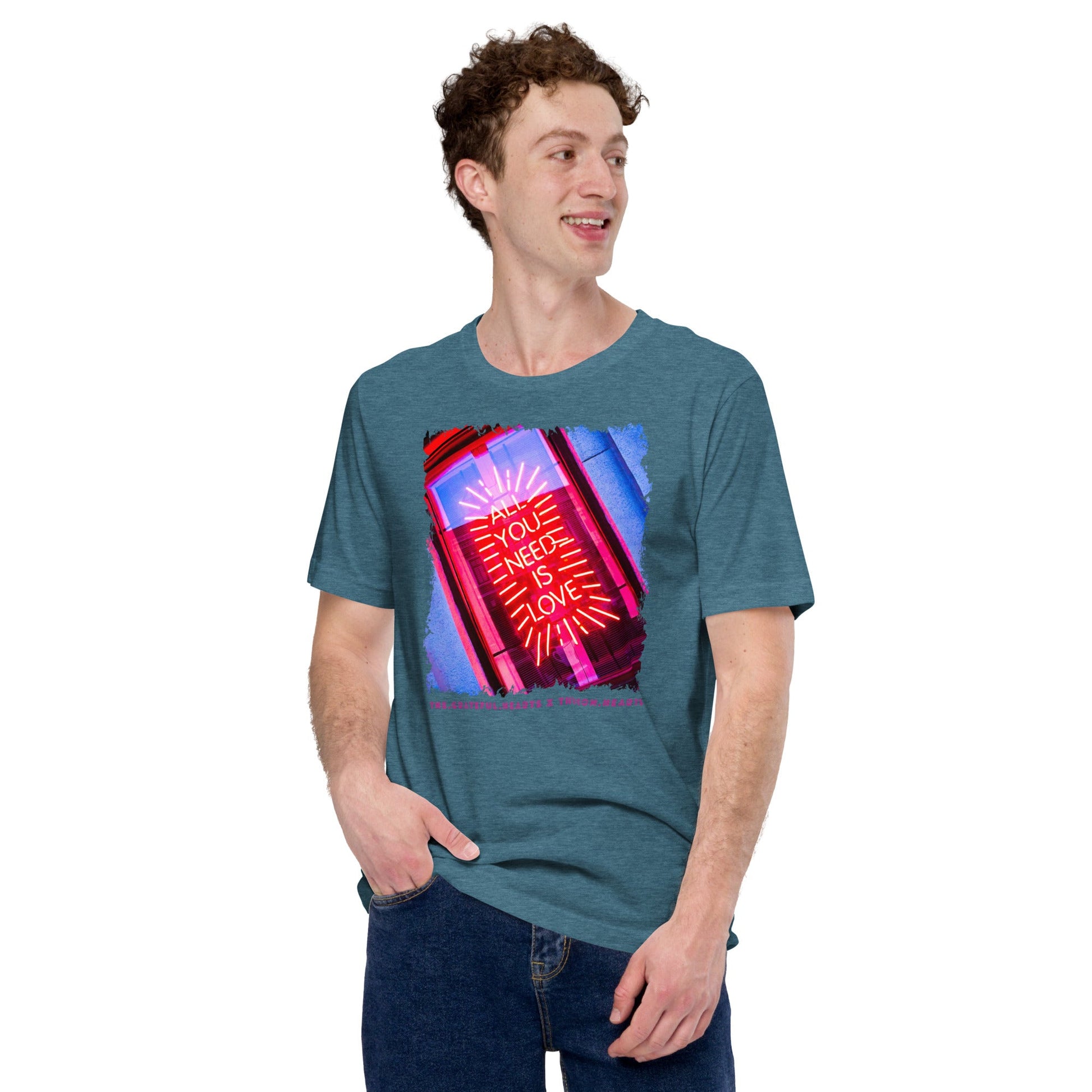 All you need is Love ❤️ - Unisex Crew Neck t-shirt (Available in Various Colors 💖💙💜) - The Grateful Hearts