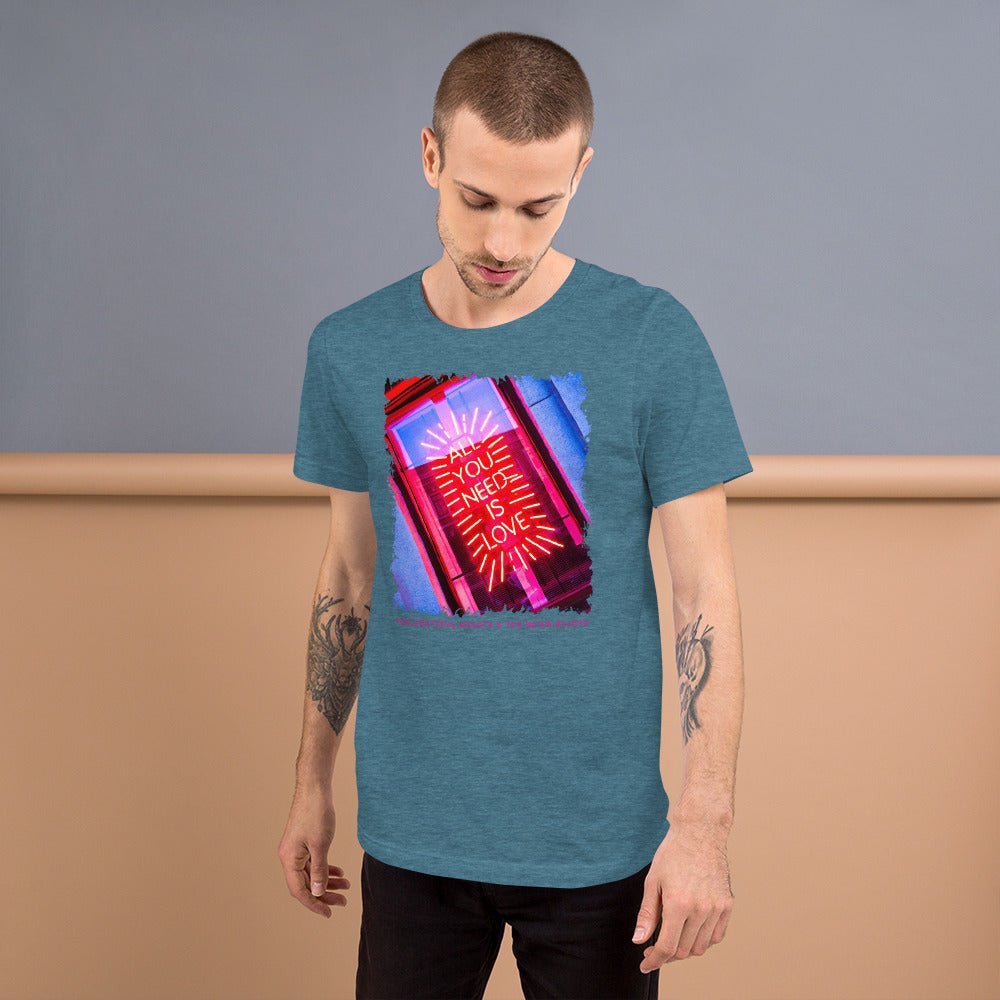 All you need is Love ❤️ - Unisex Crew Neck t-shirt (Available in Various Colors 💖💙💜) - The Grateful Hearts