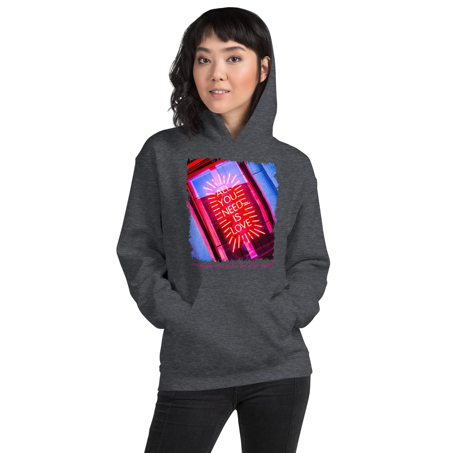 All you need is Love ❤️ - Unisex Heavy Blend Hoodie (Available in Various Colors 💖💙💜) - The Grateful Hearts