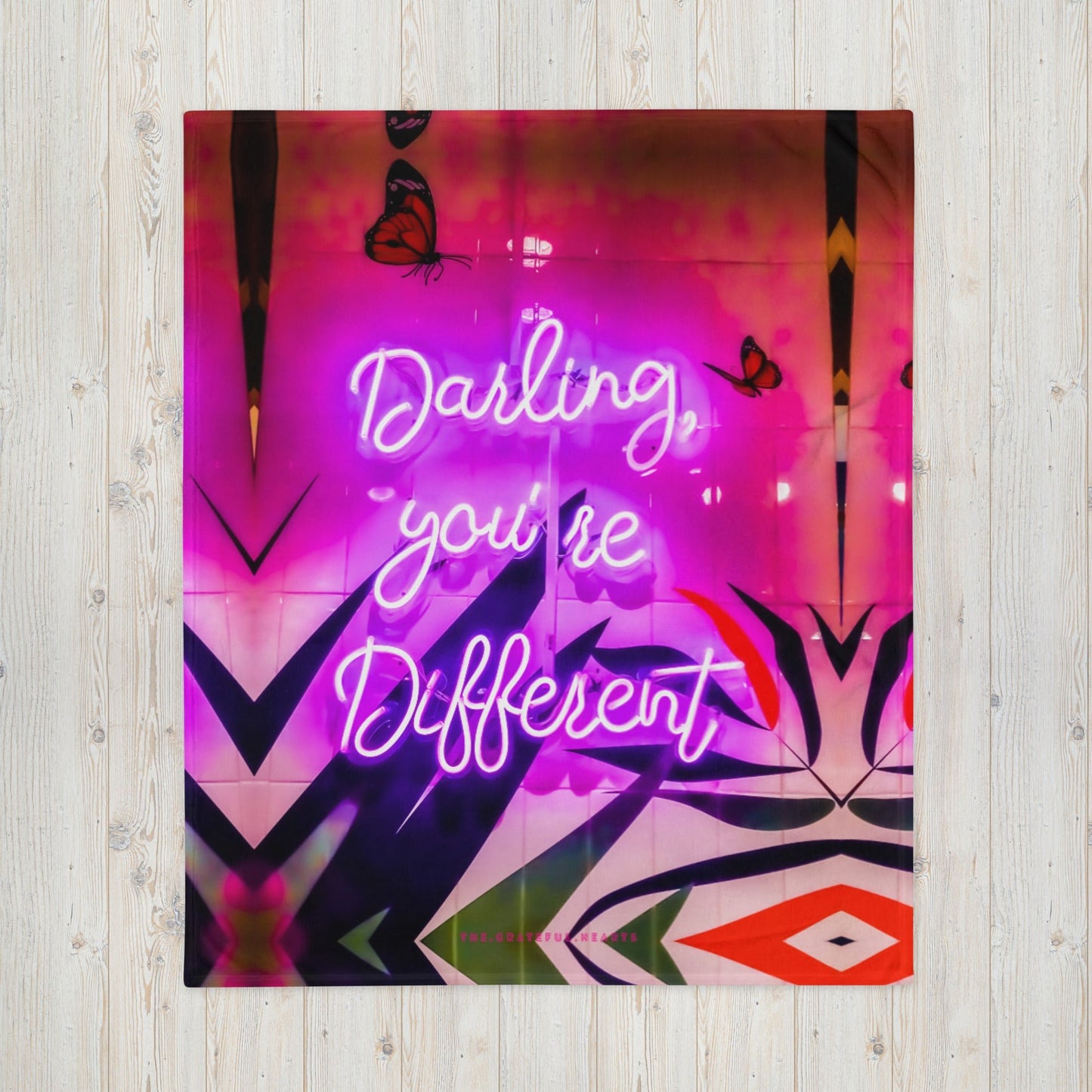 Darling You're Different Throw Blanket - The Grateful Hearts