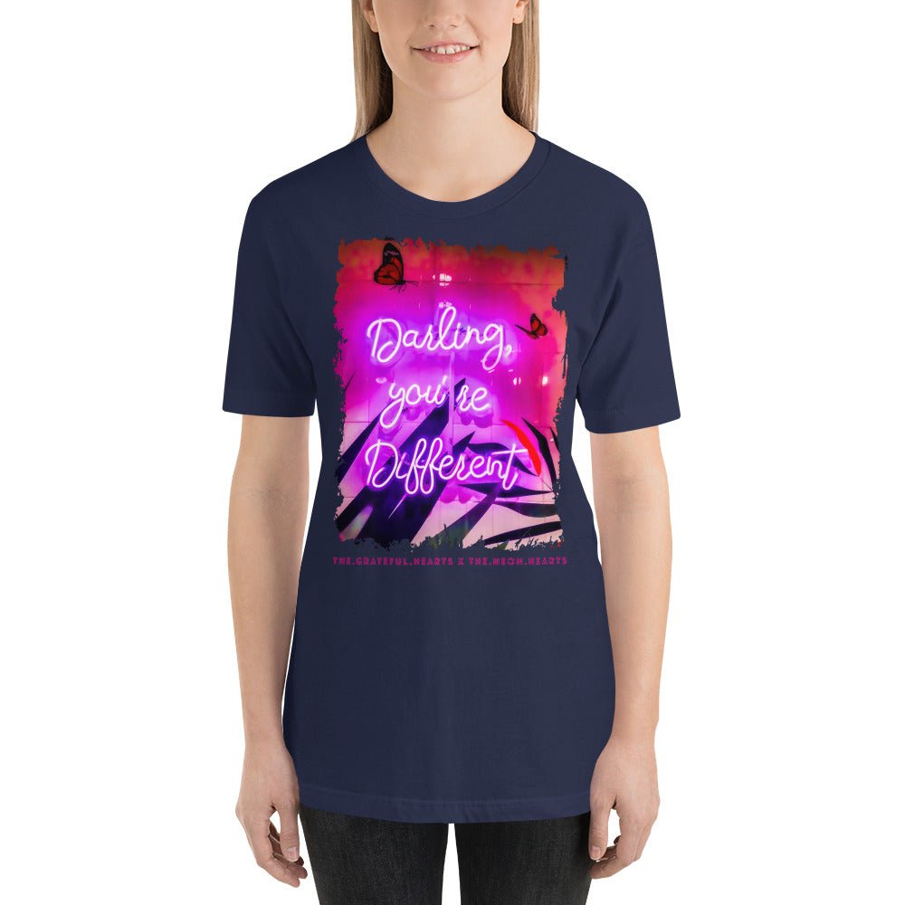 Darling You're Different ❤️ - Unisex Crew Neck t-shirt (Available in Various Colors 💖💙💜) - The Grateful Hearts