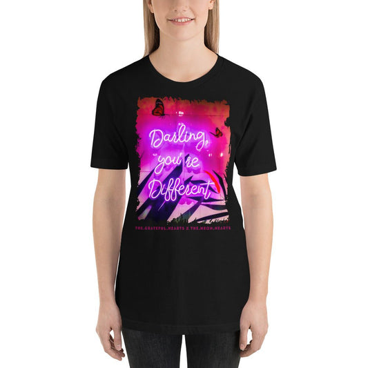 Darling You're Different ❤️ - Unisex Crew Neck t-shirt (Available in Various Colors 💖💙💜) - The Grateful Hearts