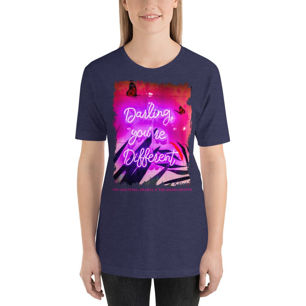 Darling You're Different ❤️ - Unisex Crew Neck t-shirt (Available in Various Colors 💖💙💜) - The Grateful Hearts
