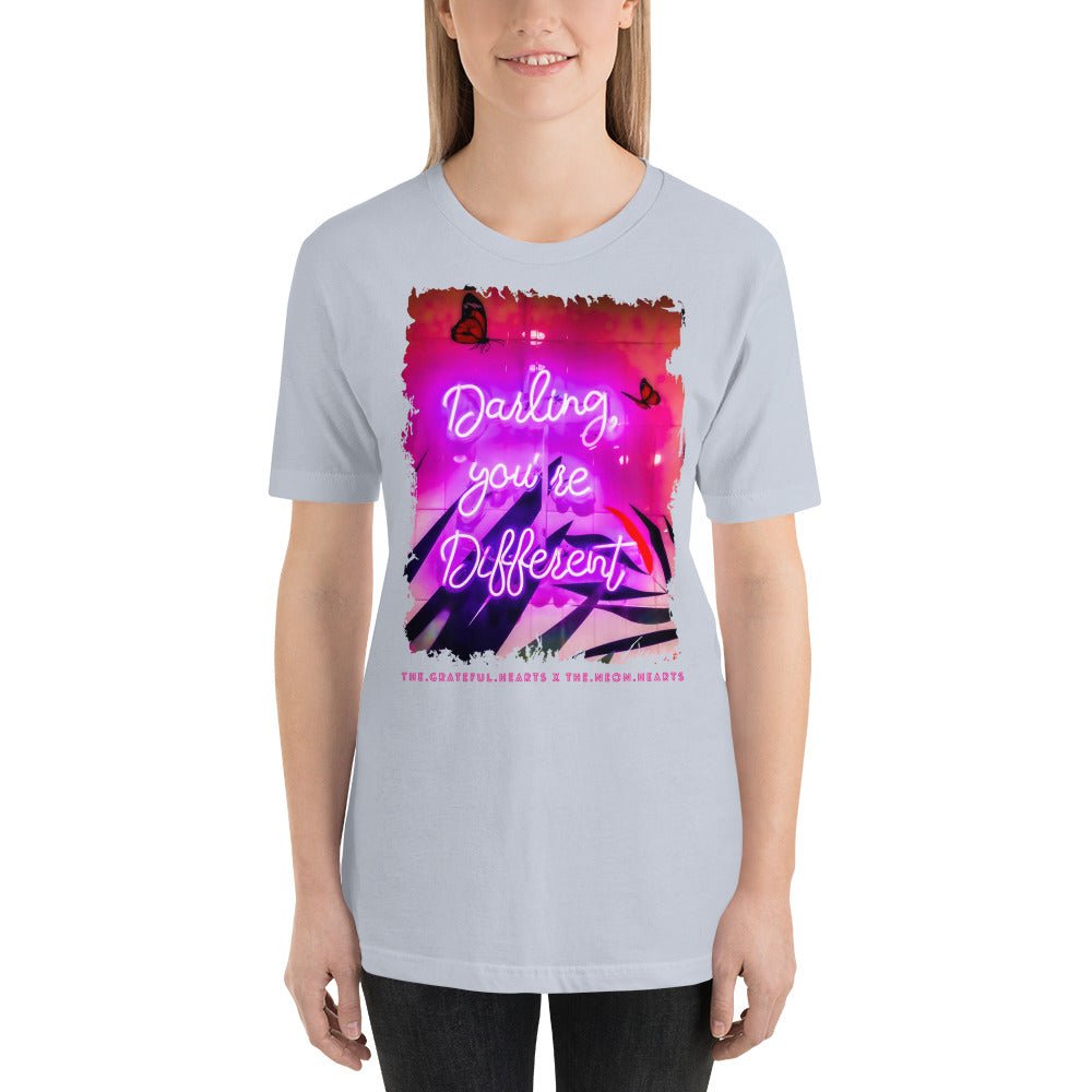 Darling You're Different ❤️ - Unisex Crew Neck t-shirt (Available in Various Colors 💖💙💜) - The Grateful Hearts