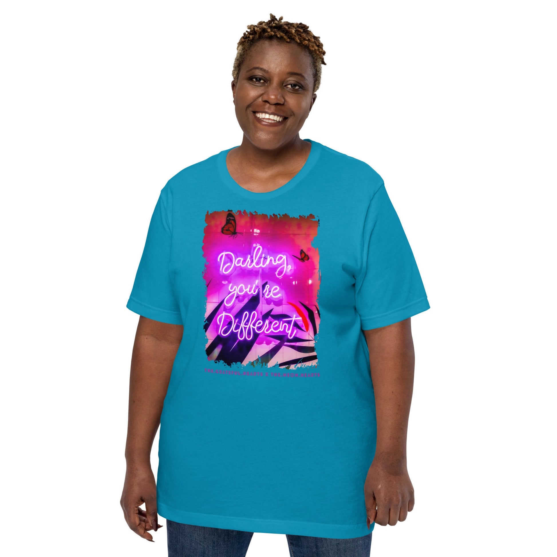 Darling You're Different ❤️ - Unisex Crew Neck t-shirt (Available in Various Colors 💖💙💜) - The Grateful Hearts