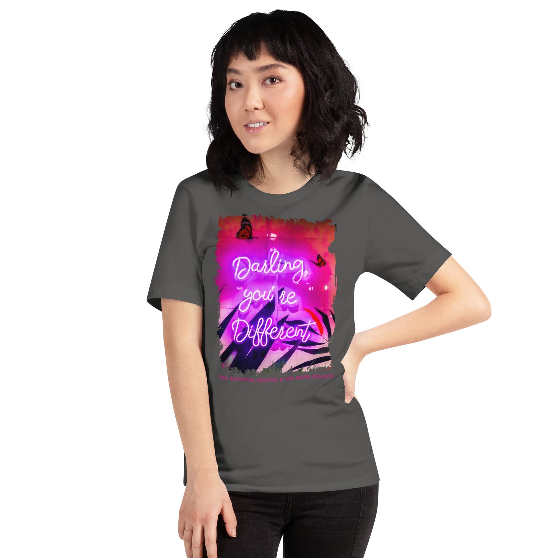 Darling You're Different ❤️ - Unisex Crew Neck t-shirt (Available in Various Colors 💖💙💜) - The Grateful Hearts