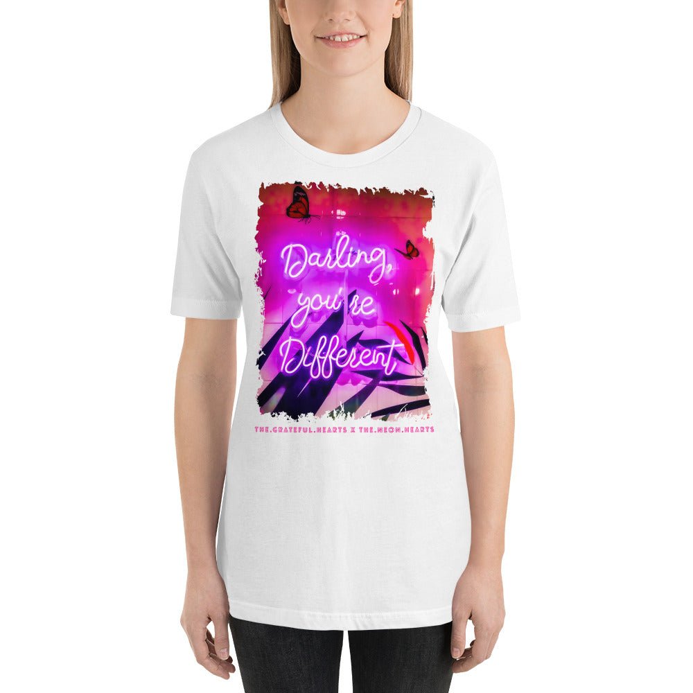 Darling You're Different ❤️ - Unisex Crew Neck t-shirt (Available in Various Colors 💖💙💜) - The Grateful Hearts