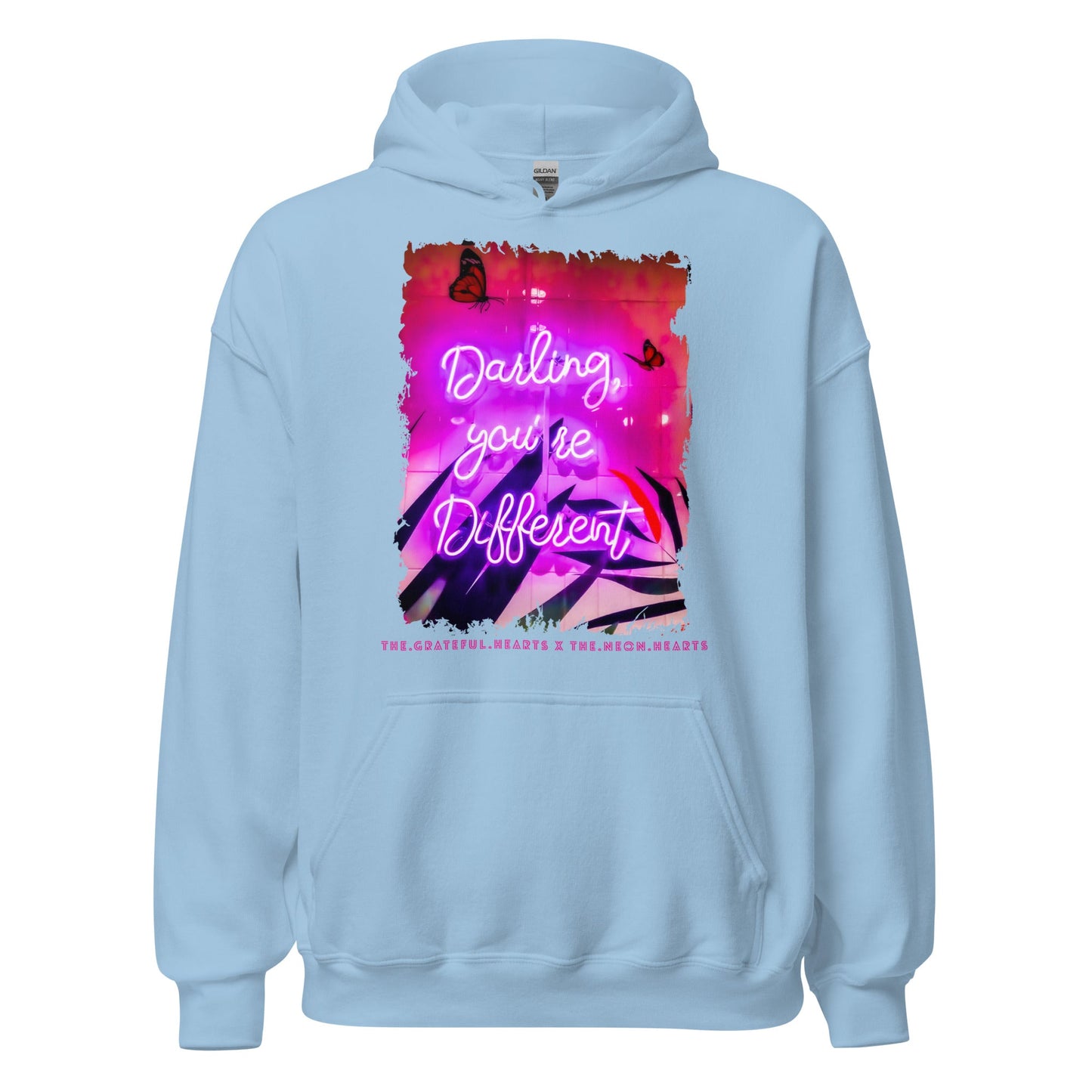 Darling You're Different ❤️ - Unisex Heavy Blend Hoodie (Available in Various Colors 💖💙💜) - The Grateful Hearts