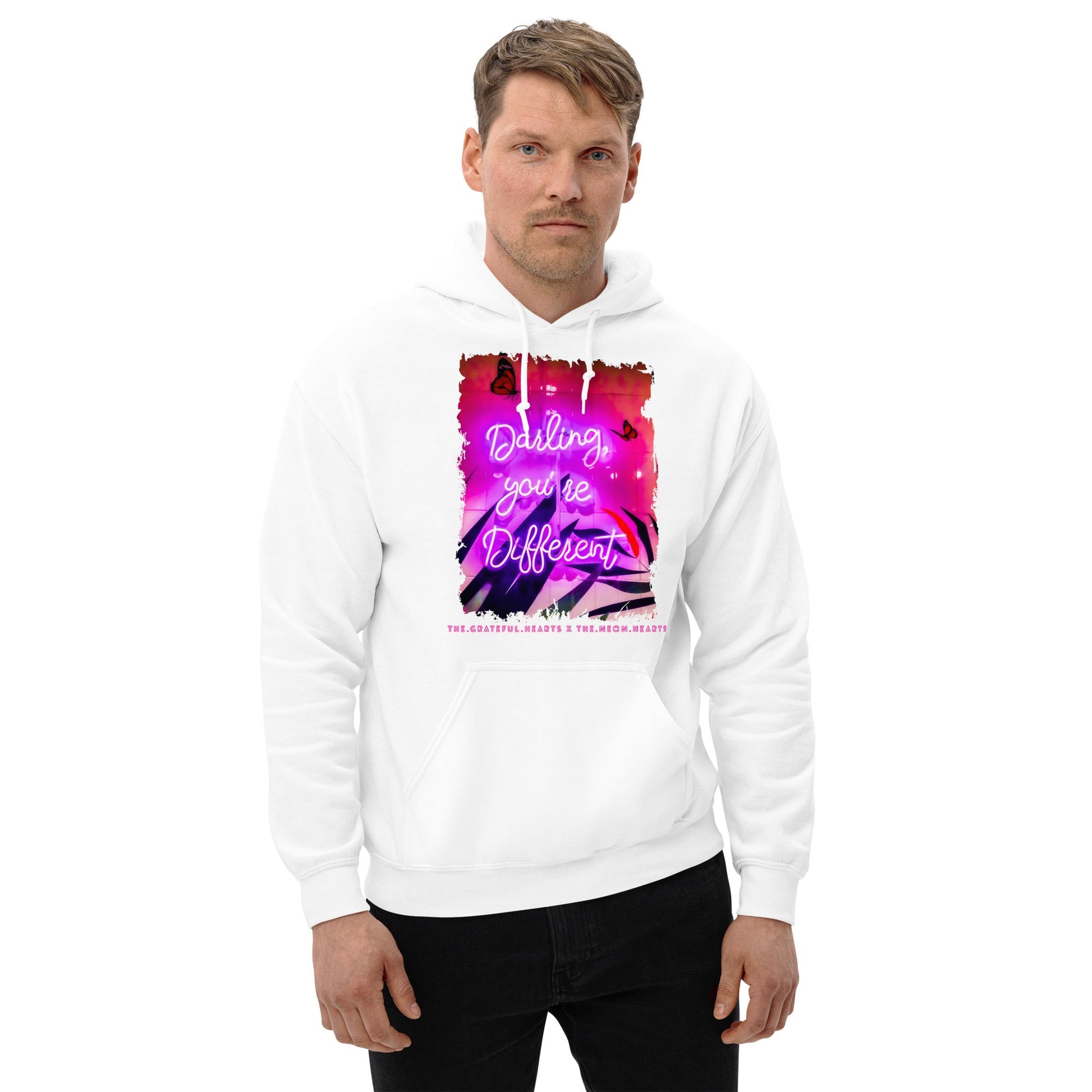 Darling You're Different ❤️ - Unisex Heavy Blend Hoodie (Available in Various Colors 💖💙💜) - The Grateful Hearts