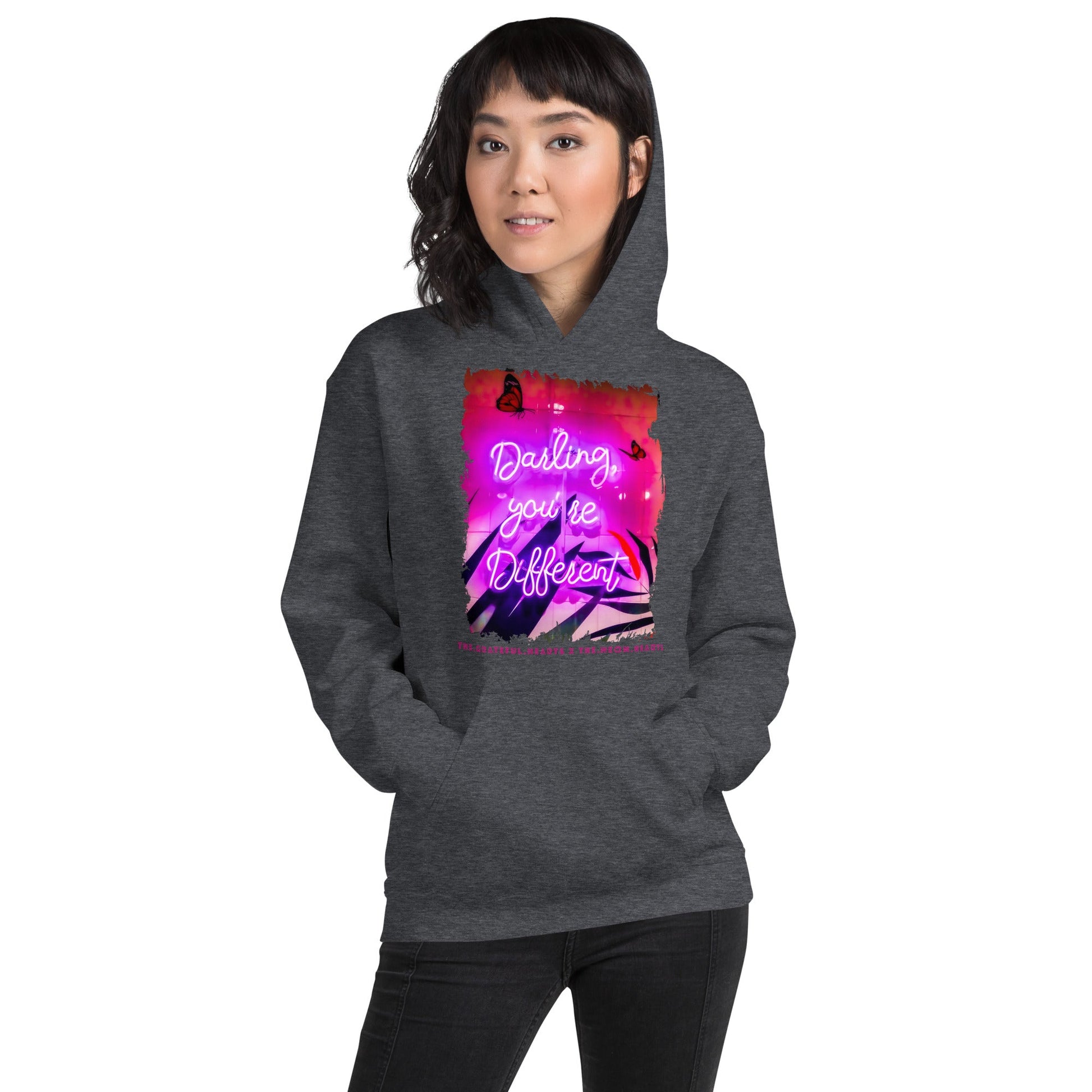 Darling You're Different ❤️ - Unisex Heavy Blend Hoodie (Available in Various Colors 💖💙💜) - The Grateful Hearts