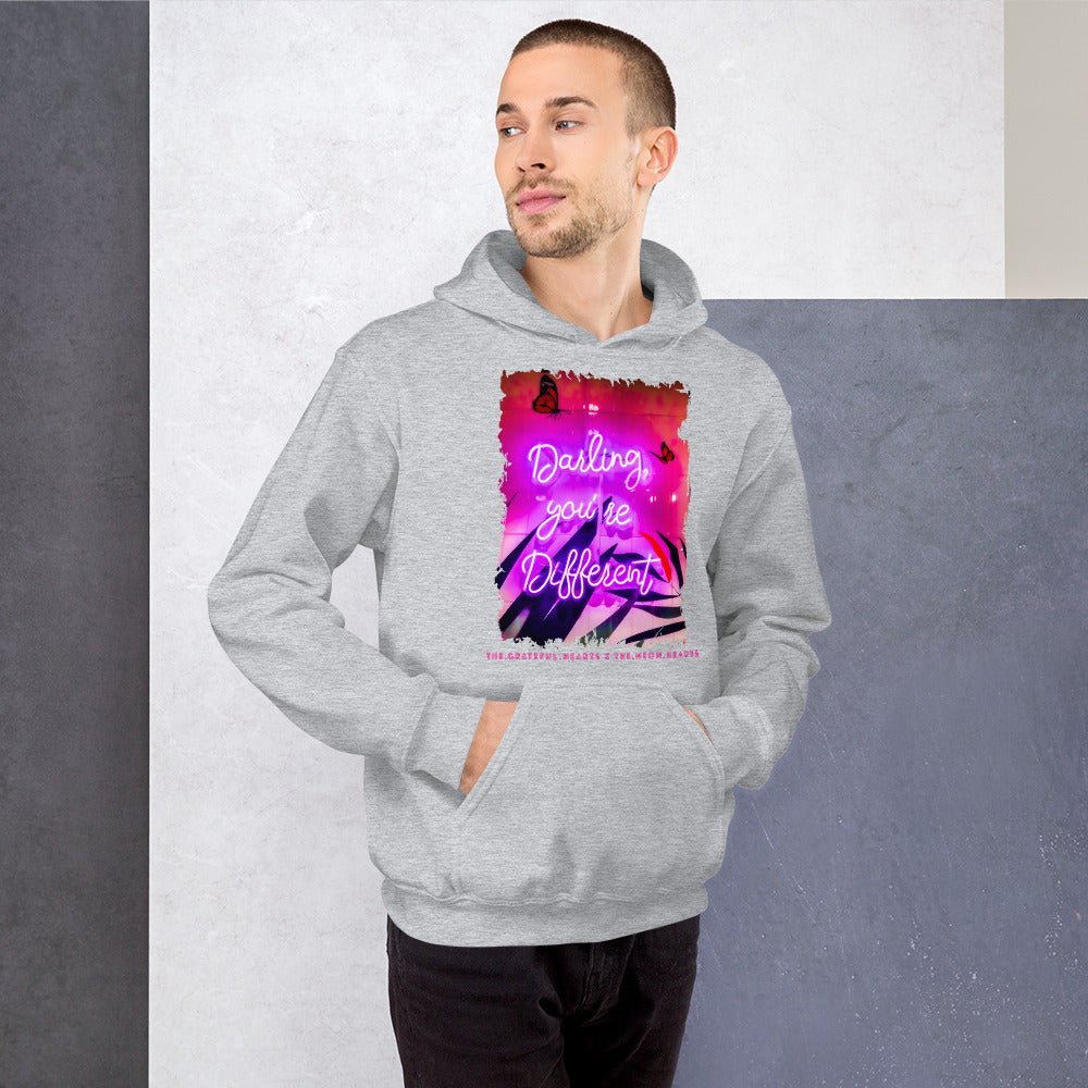 Darling You're Different ❤️ - Unisex Heavy Blend Hoodie (Available in Various Colors 💖💙💜) - The Grateful Hearts