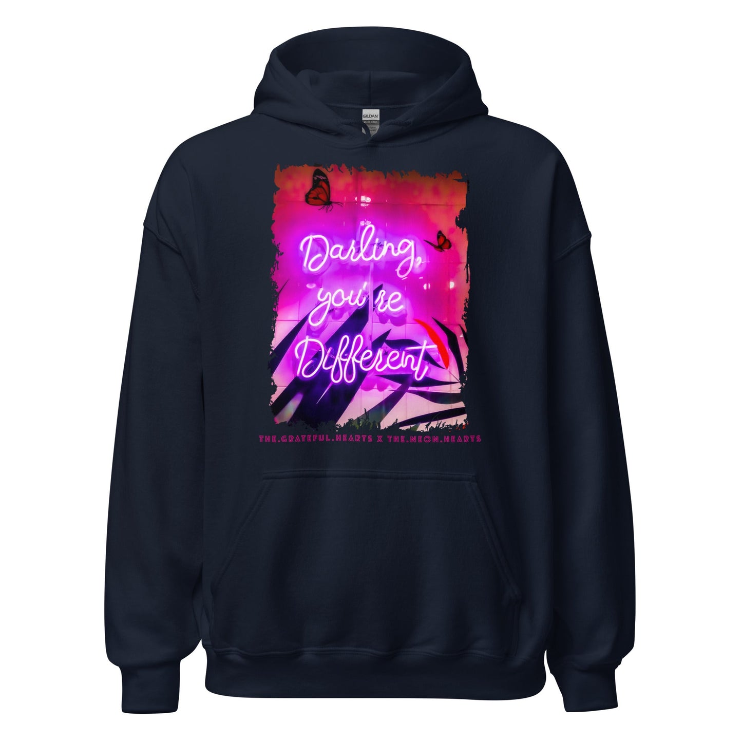 Darling You're Different ❤️ - Unisex Heavy Blend Hoodie (Available in Various Colors 💖💙💜) - The Grateful Hearts