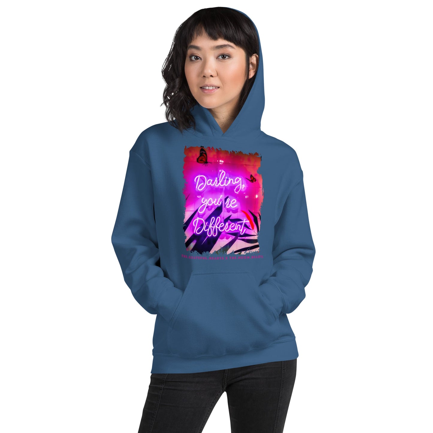Darling You're Different ❤️ - Unisex Heavy Blend Hoodie (Available in Various Colors 💖💙💜) - The Grateful Hearts