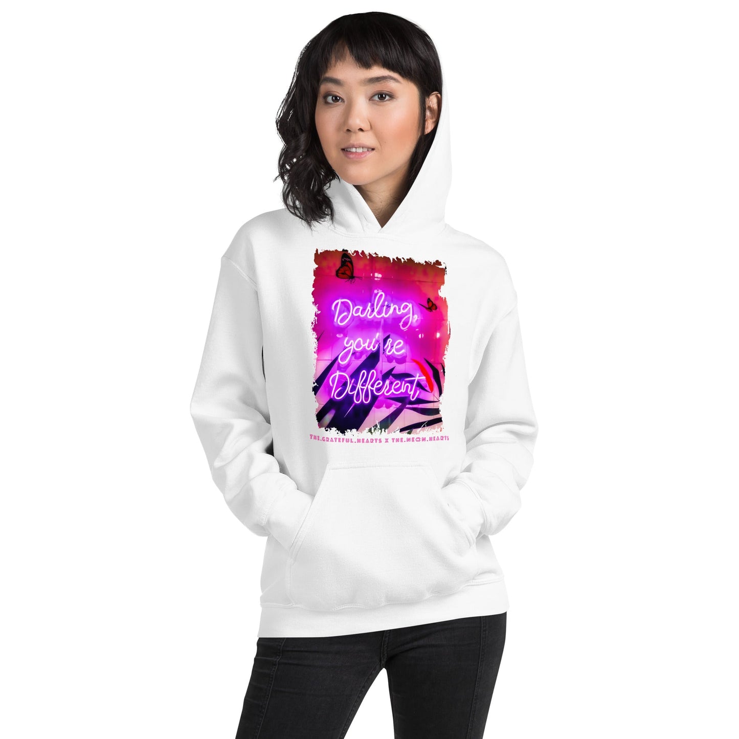 Darling You're Different ❤️ - Unisex Heavy Blend Hoodie (Available in Various Colors 💖💙💜) - The Grateful Hearts