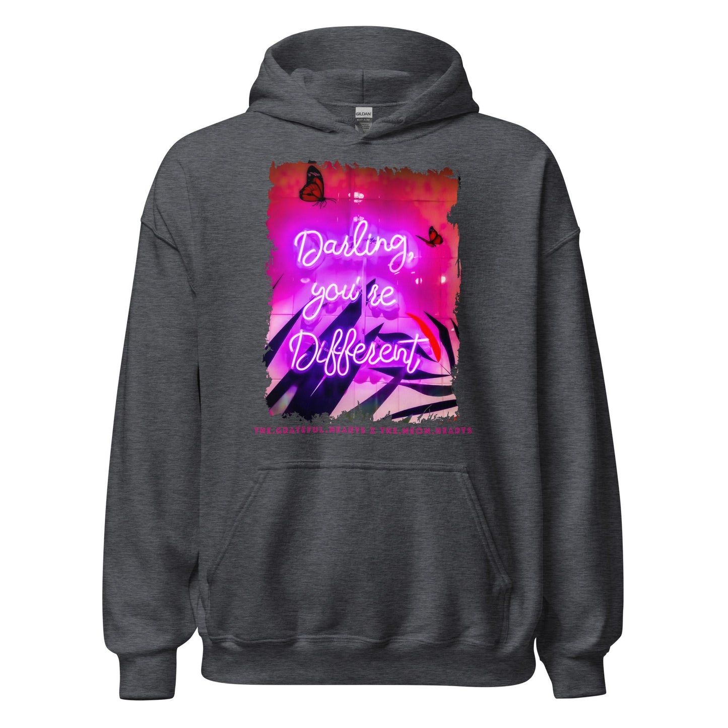 Darling You're Different ❤️ - Unisex Heavy Blend Hoodie (Available in Various Colors 💖💙💜) - The Grateful Hearts