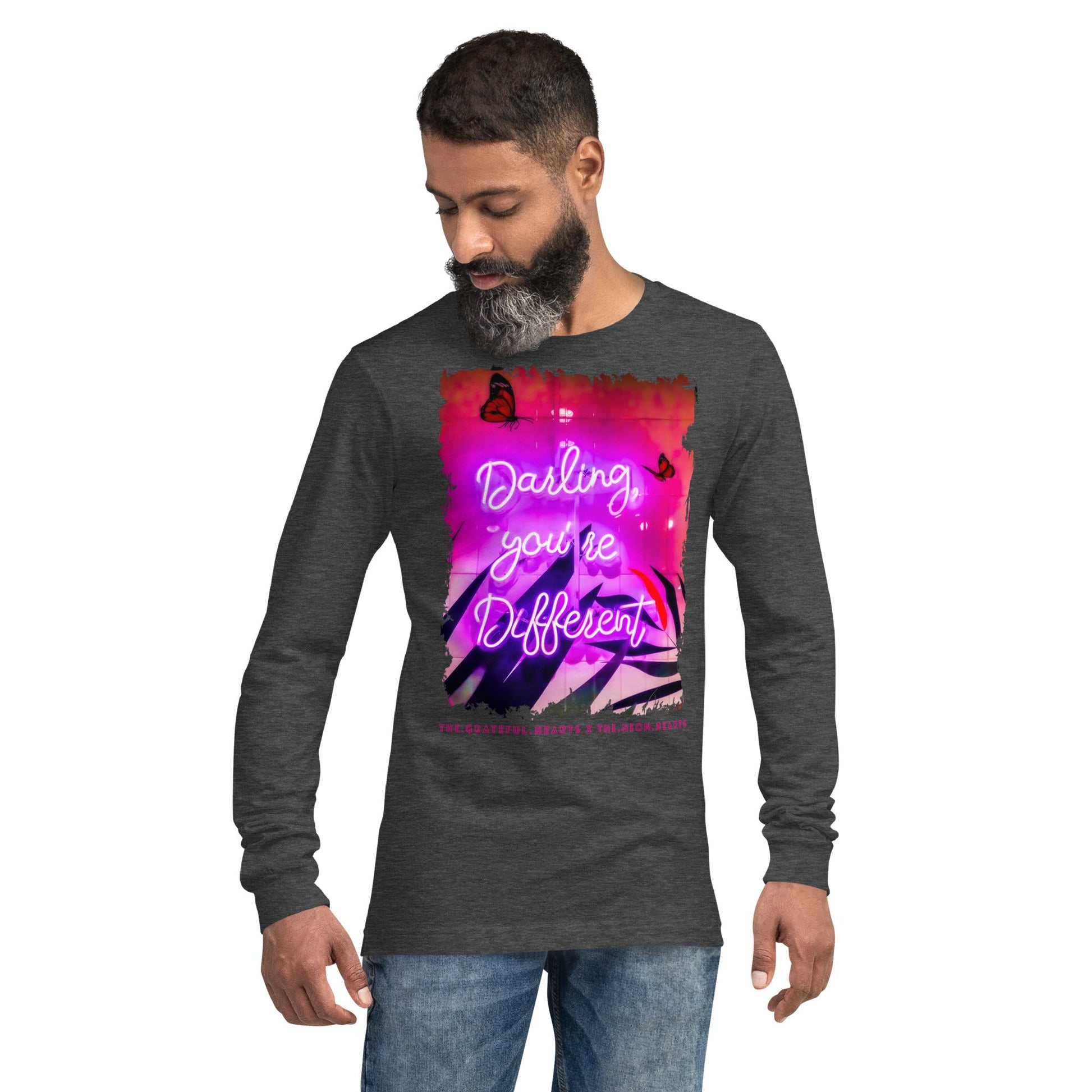 Darling You're Different ❤️ - Unisex Long Sleeve t-shirt (Available in Various Colors 💖💙💜) - The Grateful Hearts