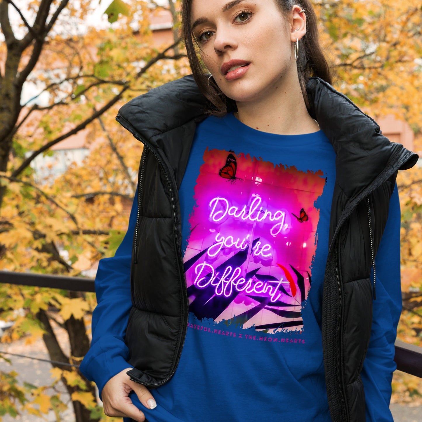 Darling You're Different ❤️ - Unisex Long Sleeve t-shirt (Available in Various Colors 💖💙💜) - The Grateful Hearts