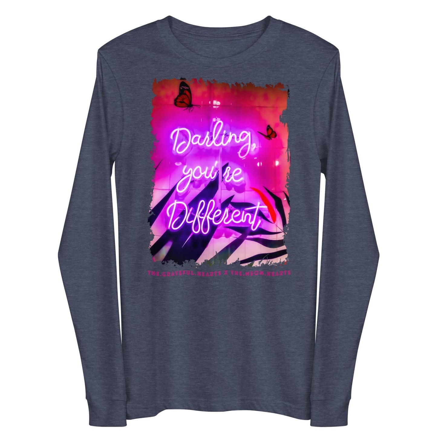 Darling You're Different ❤️ - Unisex Long Sleeve t-shirt (Available in Various Colors 💖💙💜) - The Grateful Hearts