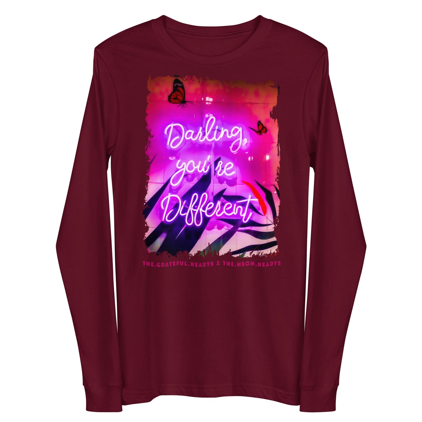 Darling You're Different ❤️ - Unisex Long Sleeve t-shirt (Available in Various Colors 💖💙💜) - The Grateful Hearts