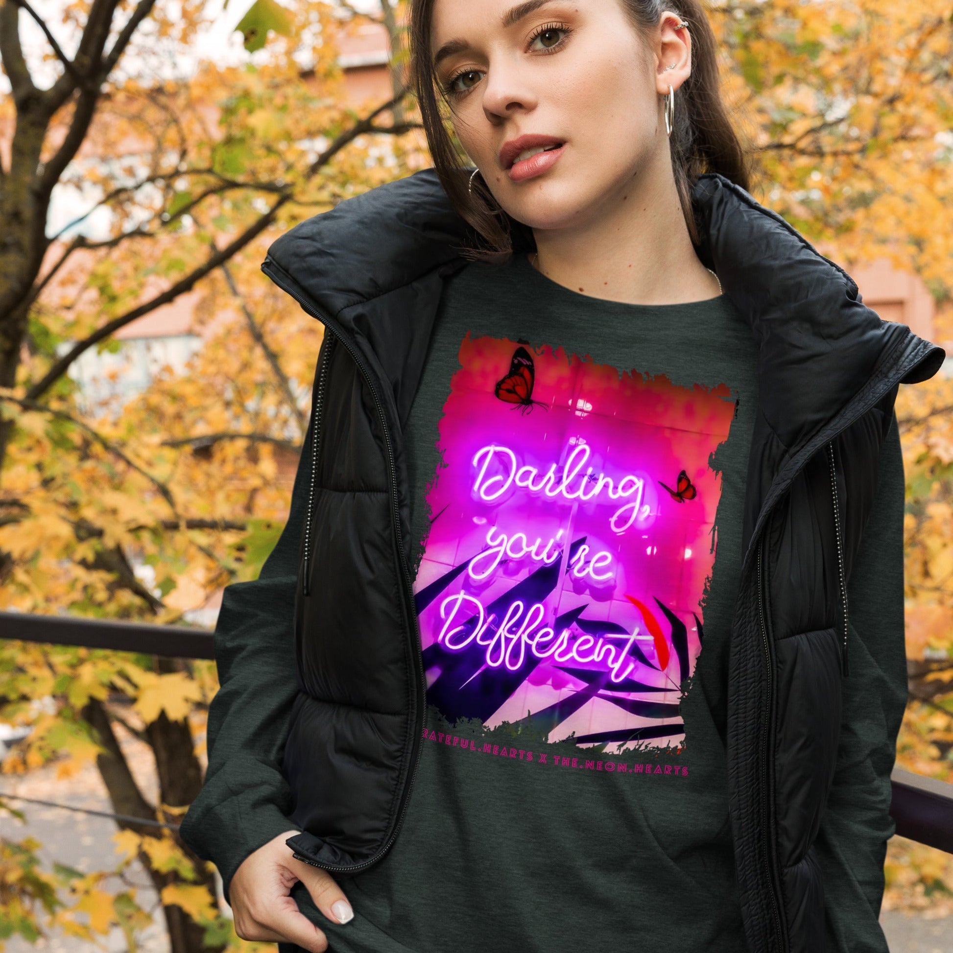 Darling You're Different ❤️ - Unisex Long Sleeve t-shirt (Available in Various Colors 💖💙💜) - The Grateful Hearts