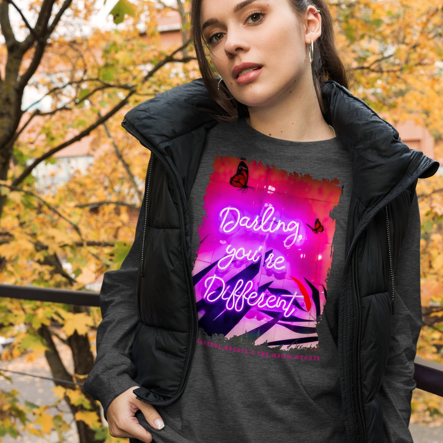 Darling You're Different ❤️ - Unisex Long Sleeve t-shirt (Available in Various Colors 💖💙💜) - The Grateful Hearts