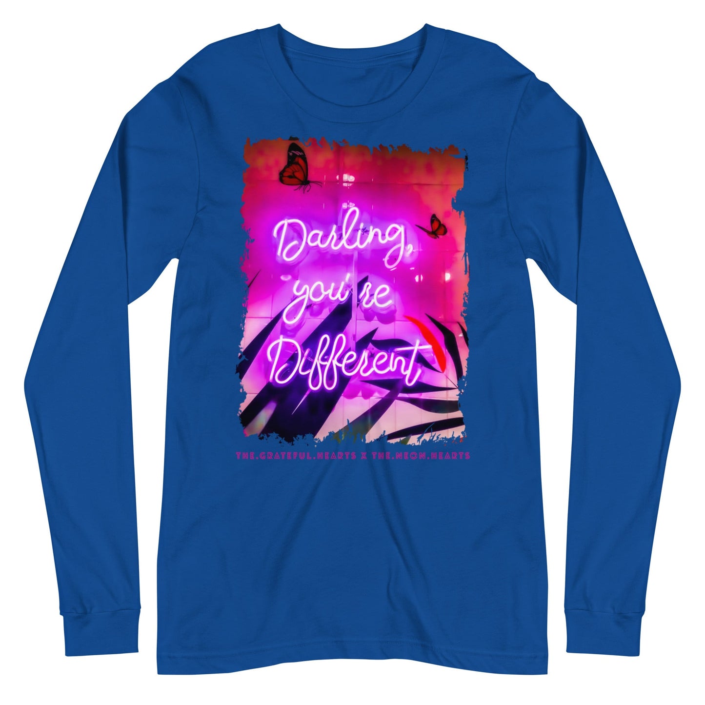 Darling You're Different ❤️ - Unisex Long Sleeve t-shirt (Available in Various Colors 💖💙💜) - The Grateful Hearts