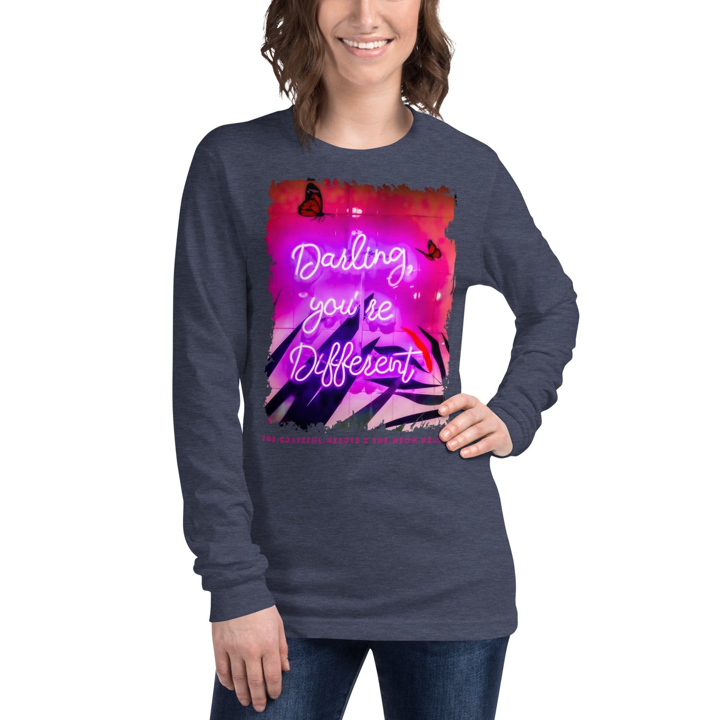 Darling You're Different ❤️ - Unisex Long Sleeve t-shirt (Available in Various Colors 💖💙💜) - The Grateful Hearts