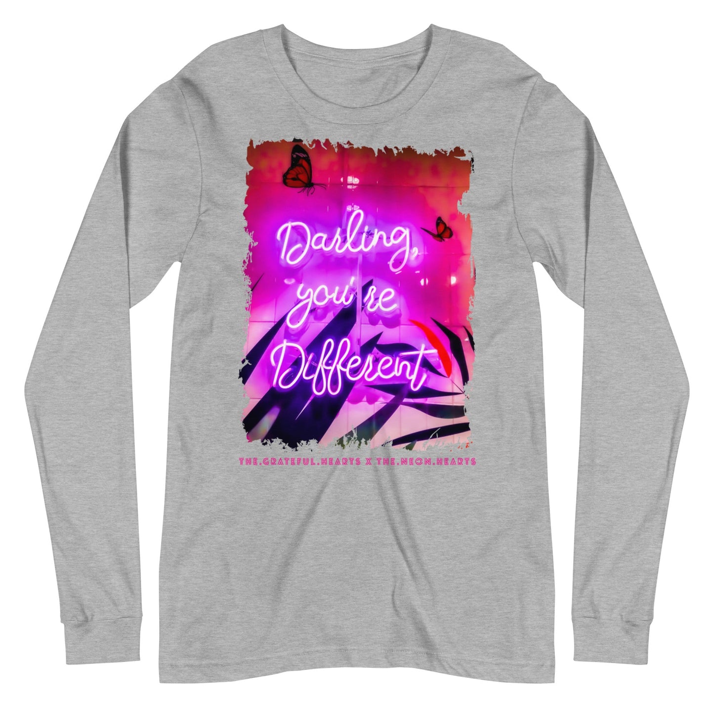 Darling You're Different ❤️ - Unisex Long Sleeve t-shirt (Available in Various Colors 💖💙💜) - The Grateful Hearts