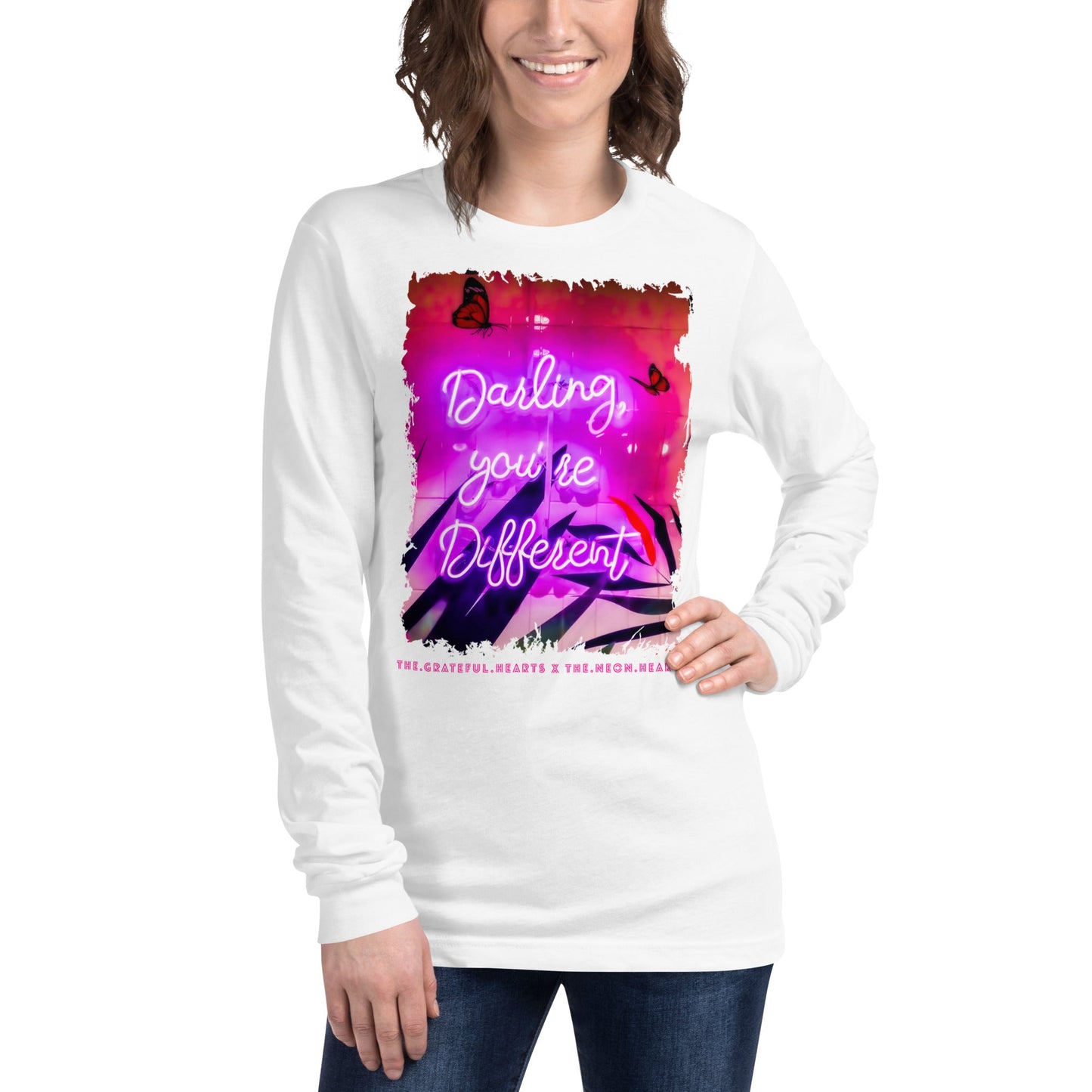 Darling You're Different ❤️ - Unisex Long Sleeve t-shirt (Available in Various Colors 💖💙💜) - The Grateful Hearts