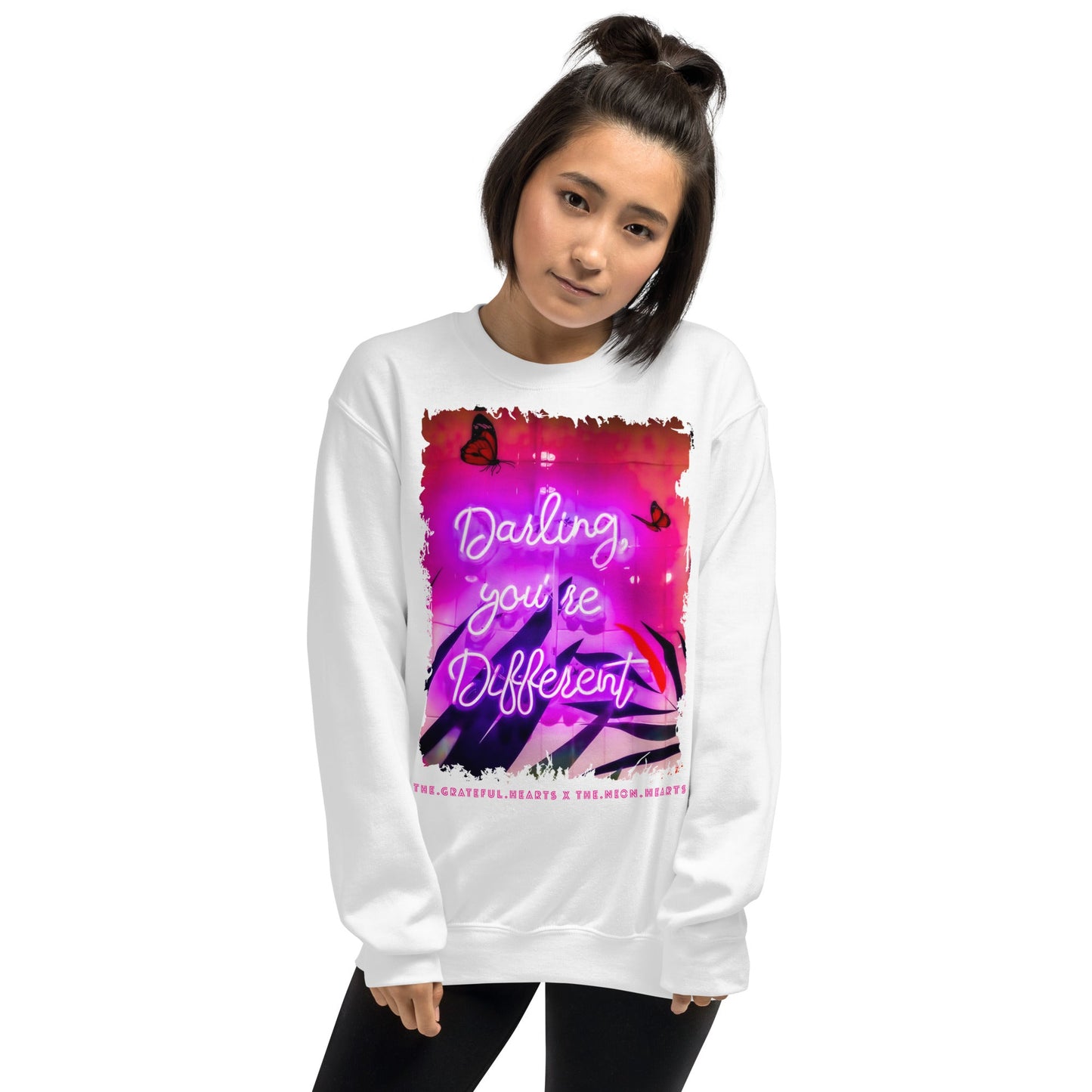 Darling You're Different ❤️ - Unisex Sweatshirt (Available in Various Colors 💖💙💜) - The Grateful Hearts