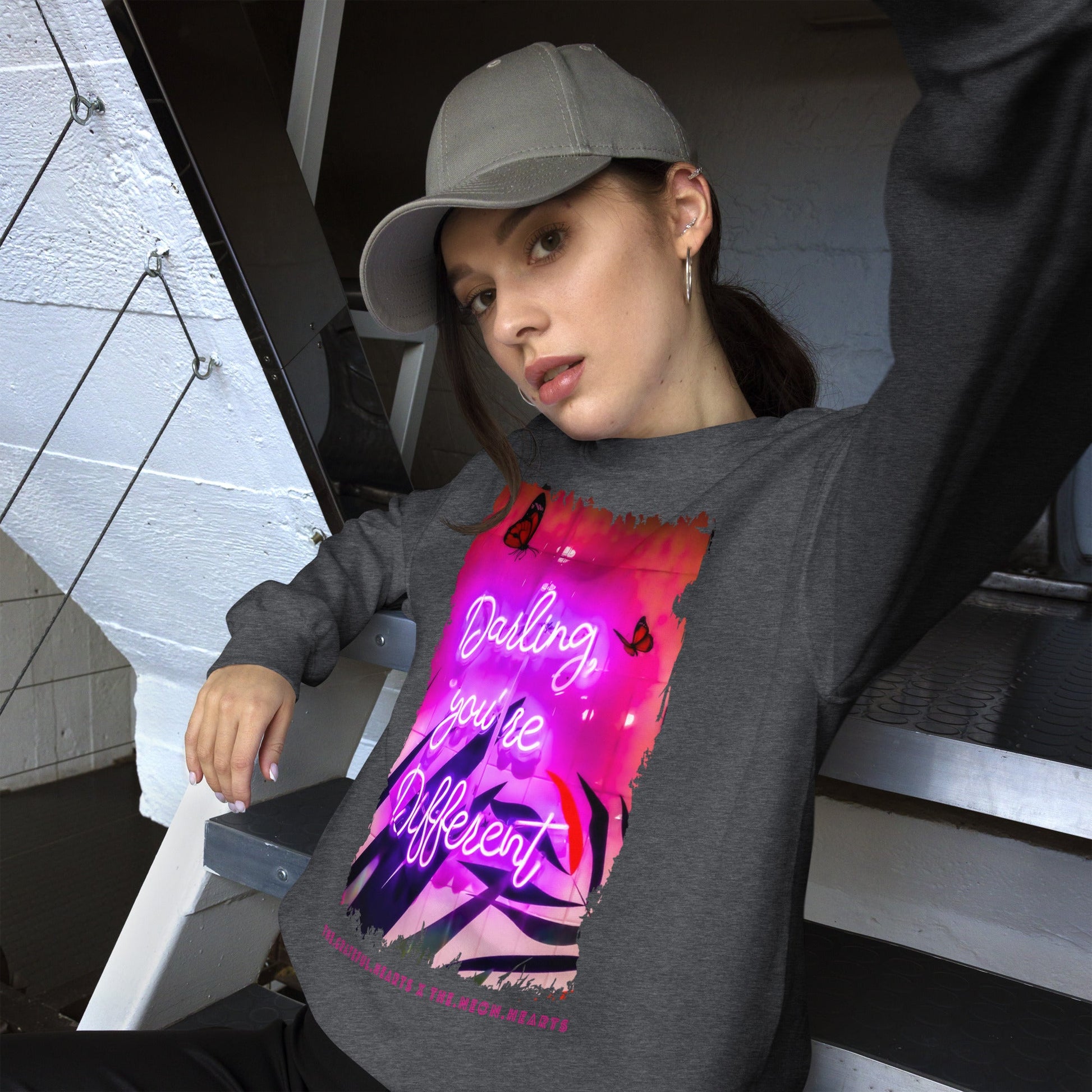 Darling You're Different ❤️ - Unisex Sweatshirt (Available in Various Colors 💖💙💜) - The Grateful Hearts