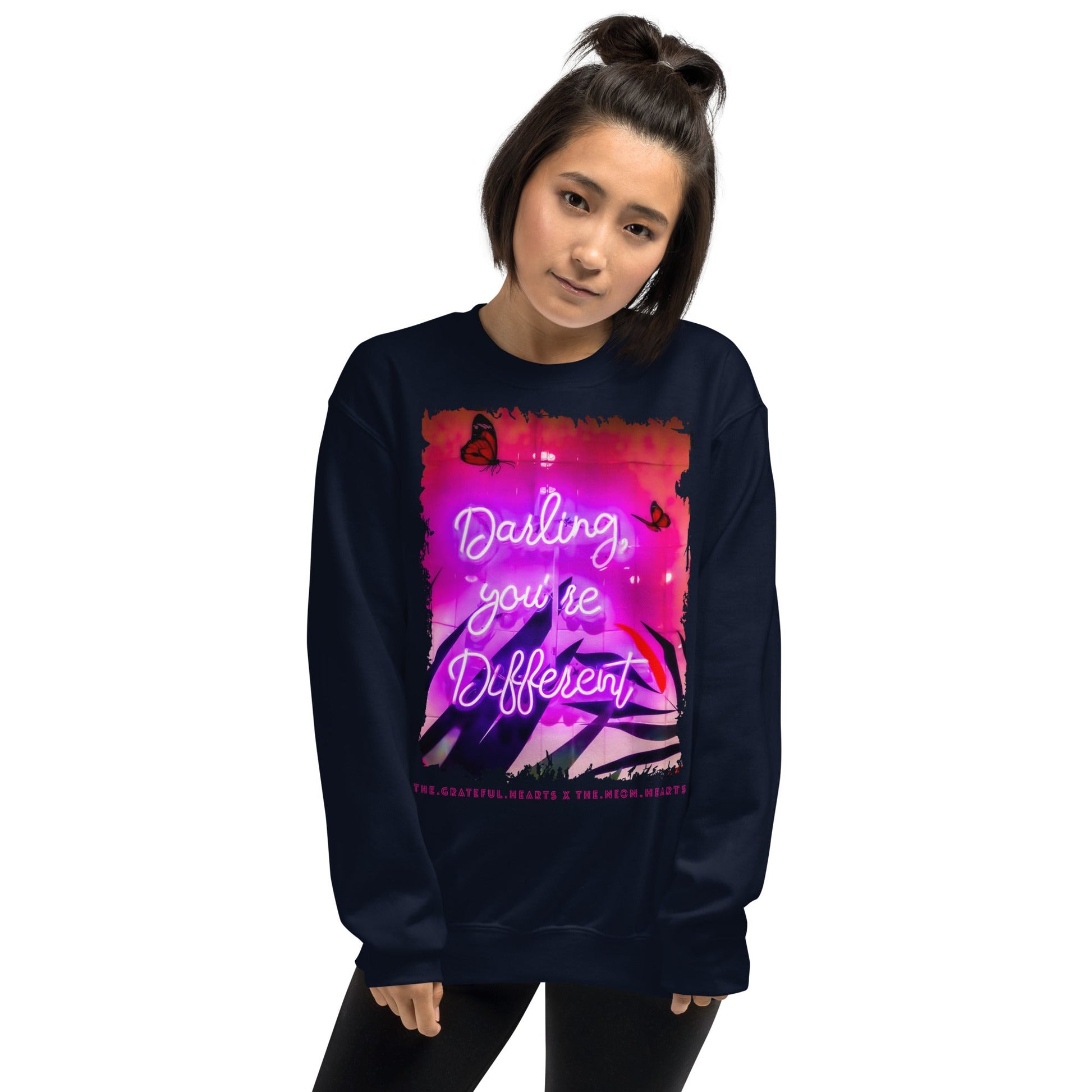 Darling You're Different ❤️ - Unisex Sweatshirt (Available in Various Colors 💖💙💜) - The Grateful Hearts