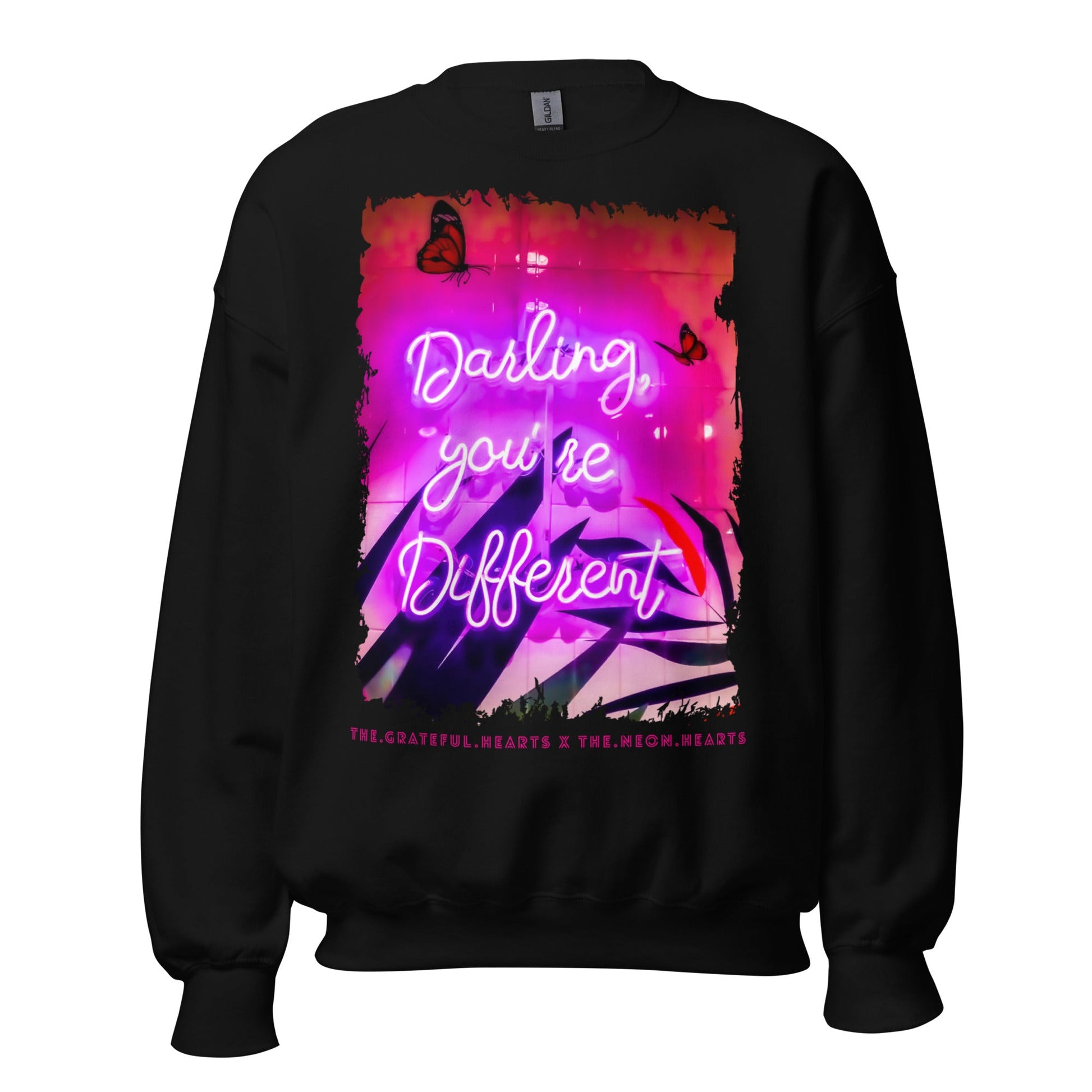Darling You're Different ❤️ - Unisex Sweatshirt (Available in Various Colors 💖💙💜) - The Grateful Hearts