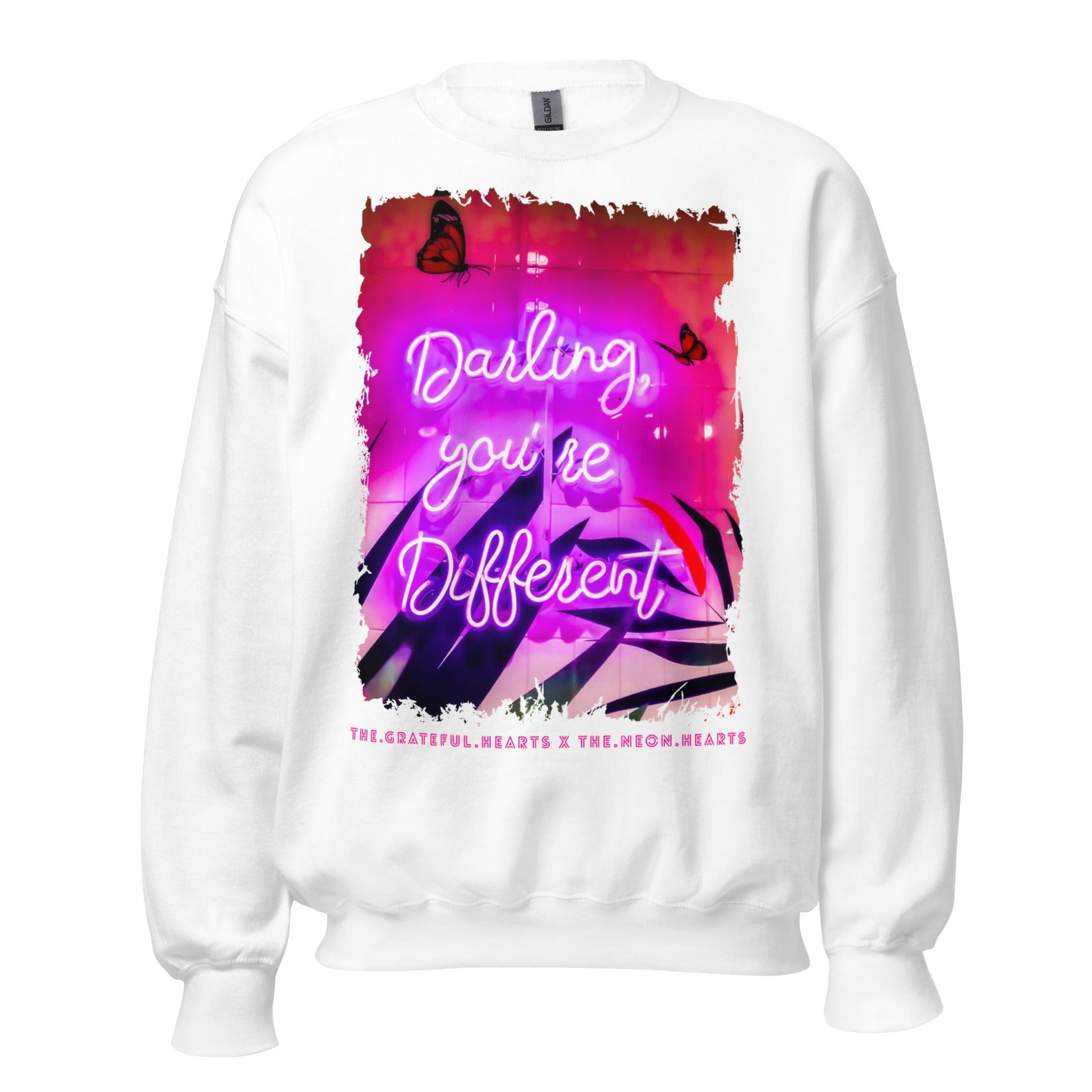 Darling You're Different ❤️ - Unisex Sweatshirt (Available in Various Colors 💖💙💜) - The Grateful Hearts