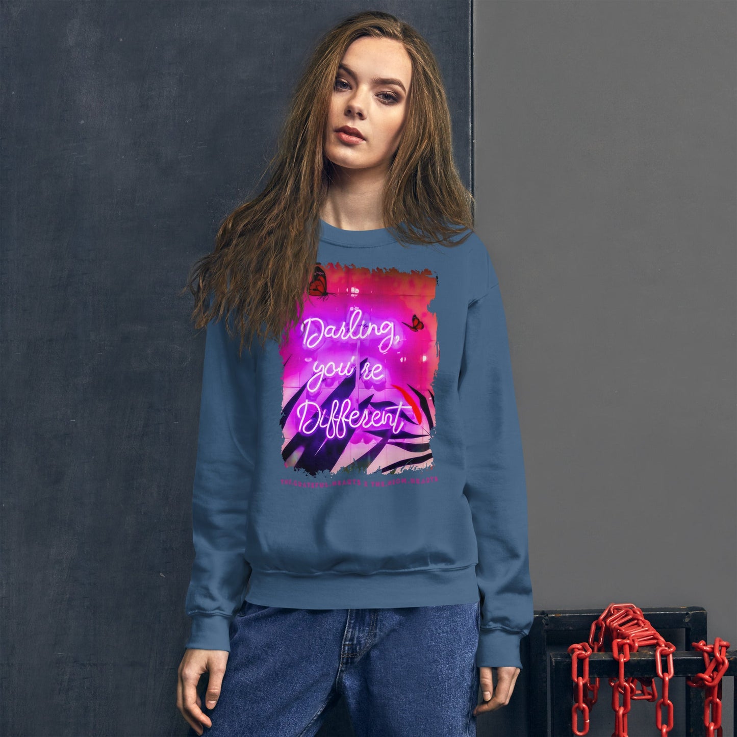 Darling You're Different ❤️ - Unisex Sweatshirt (Available in Various Colors 💖💙💜) - The Grateful Hearts