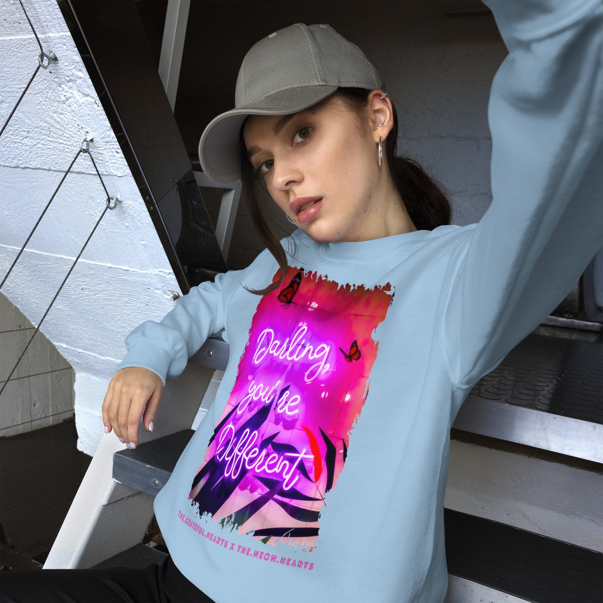 Darling You're Different ❤️ - Unisex Sweatshirt (Available in Various Colors 💖💙💜) - The Grateful Hearts