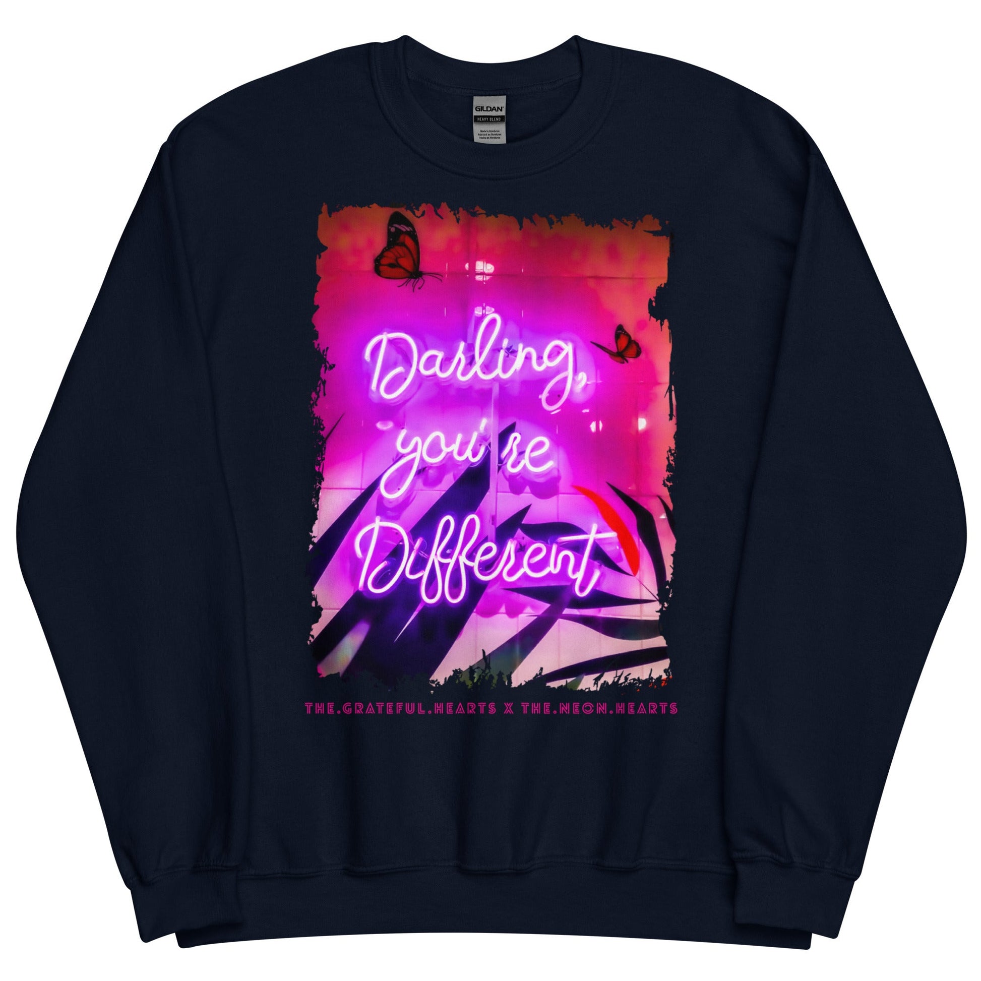 Darling You're Different ❤️ - Unisex Sweatshirt (Available in Various Colors 💖💙💜) - The Grateful Hearts
