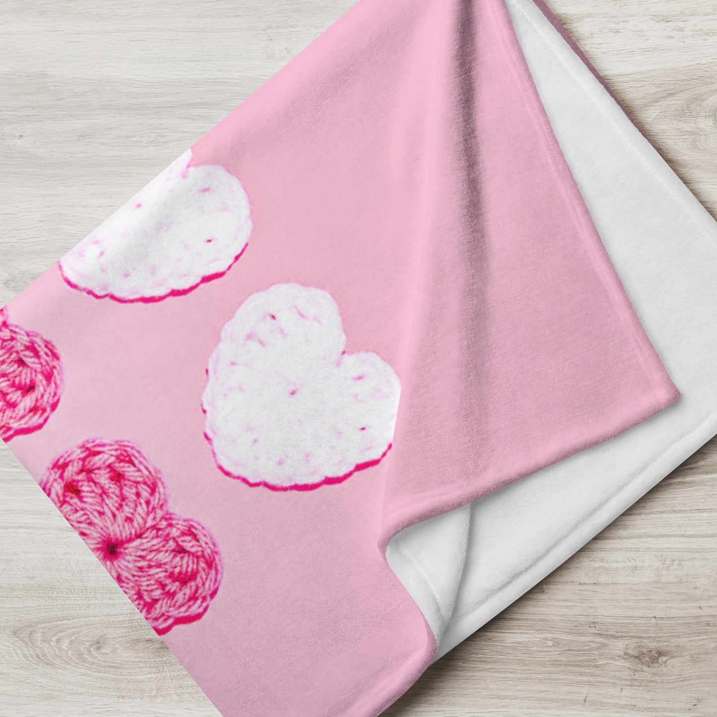 Fabric Hearts ❤️ Throw Blanket - The Grateful Hearts