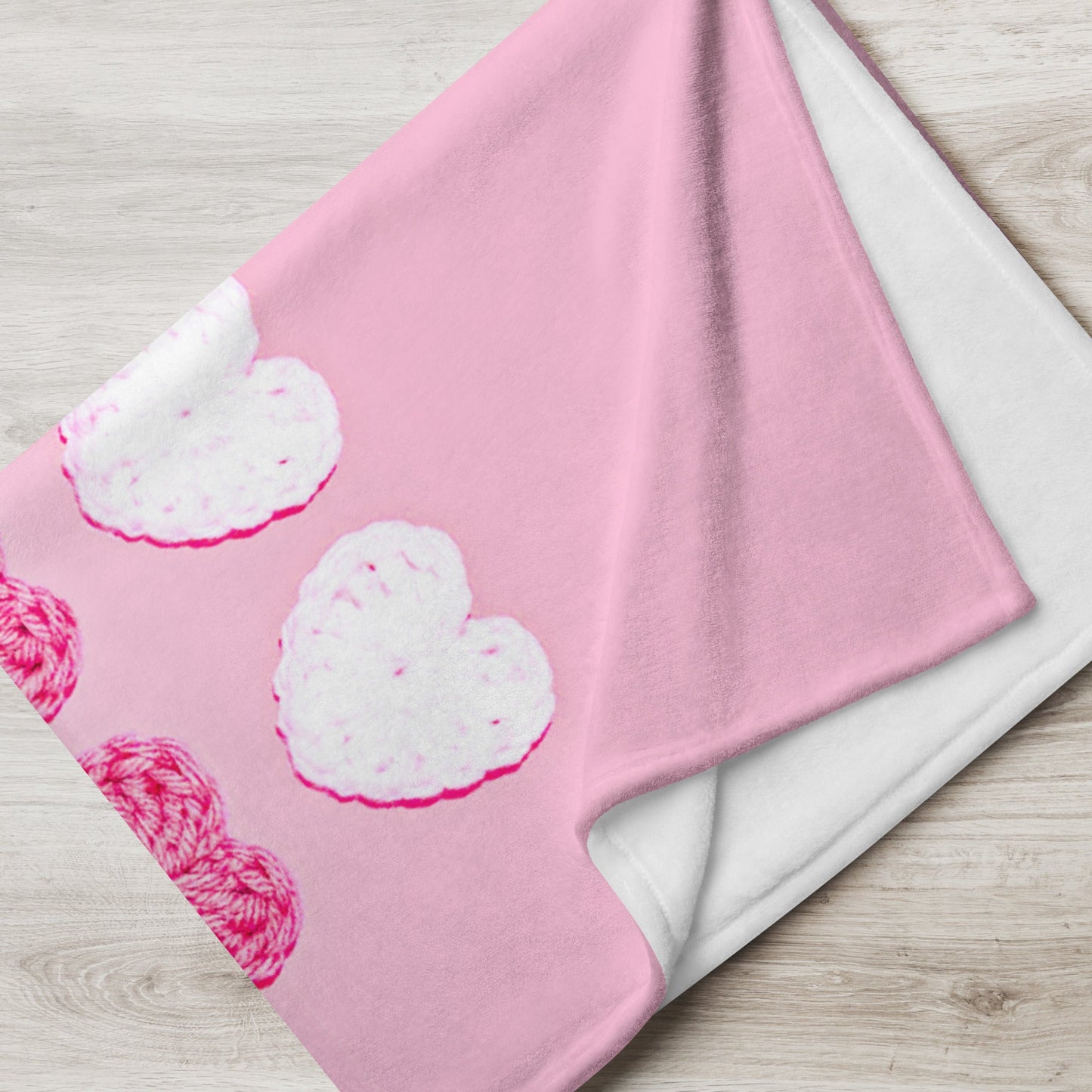 Fabric Hearts ❤️ Throw Blanket - The Grateful Hearts