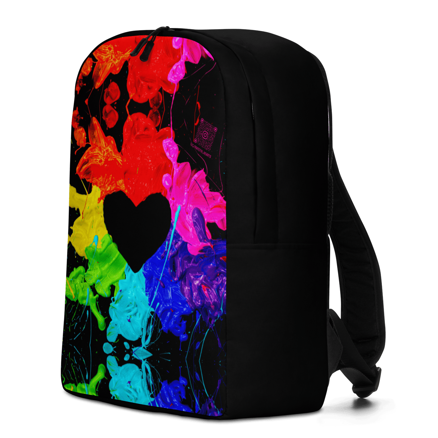 Heart Splash Minimalist Backpack - The Grateful Hearts