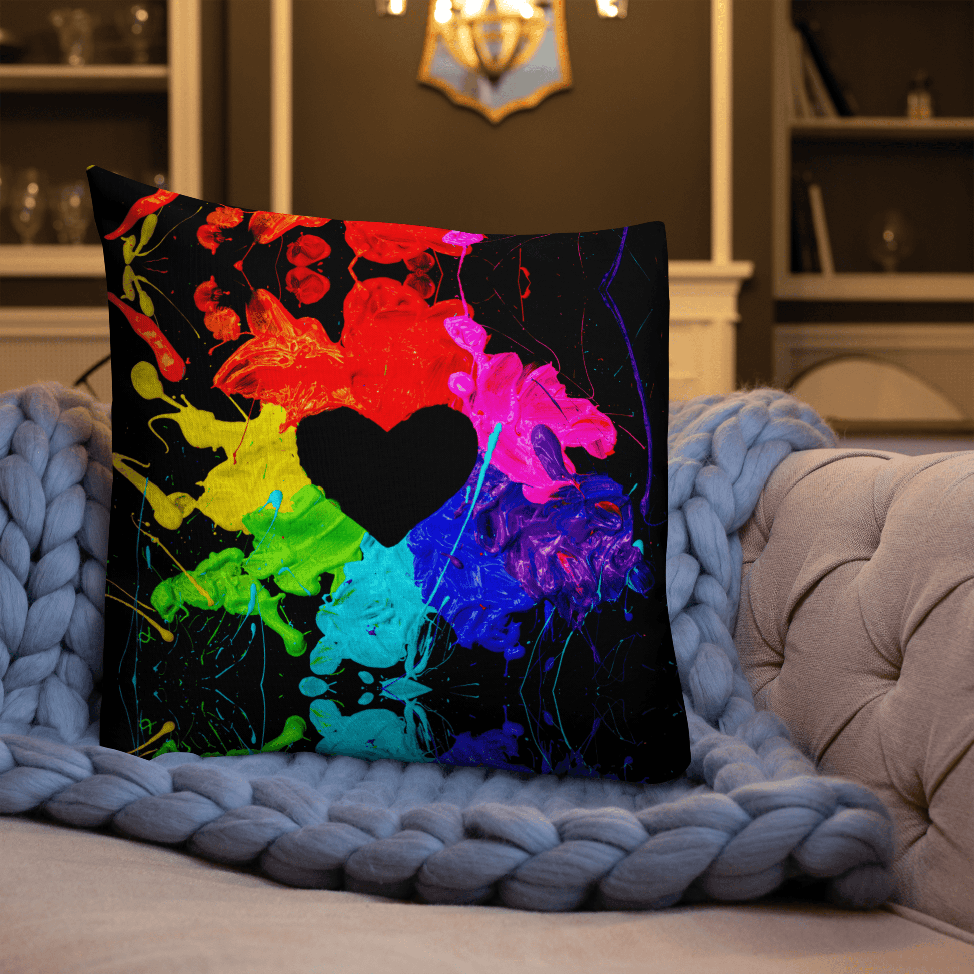 Heart Splash Premium Pillows ❤️ - The Grateful Hearts