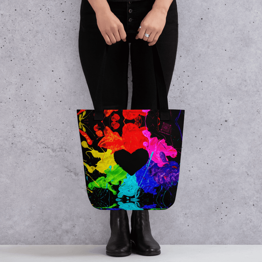 Heart Splash Tote bag - The Grateful Hearts