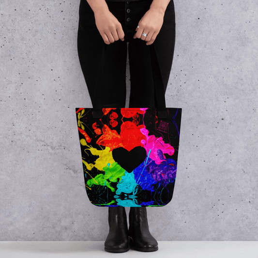 Heart Splash Tote bag - The Grateful Hearts