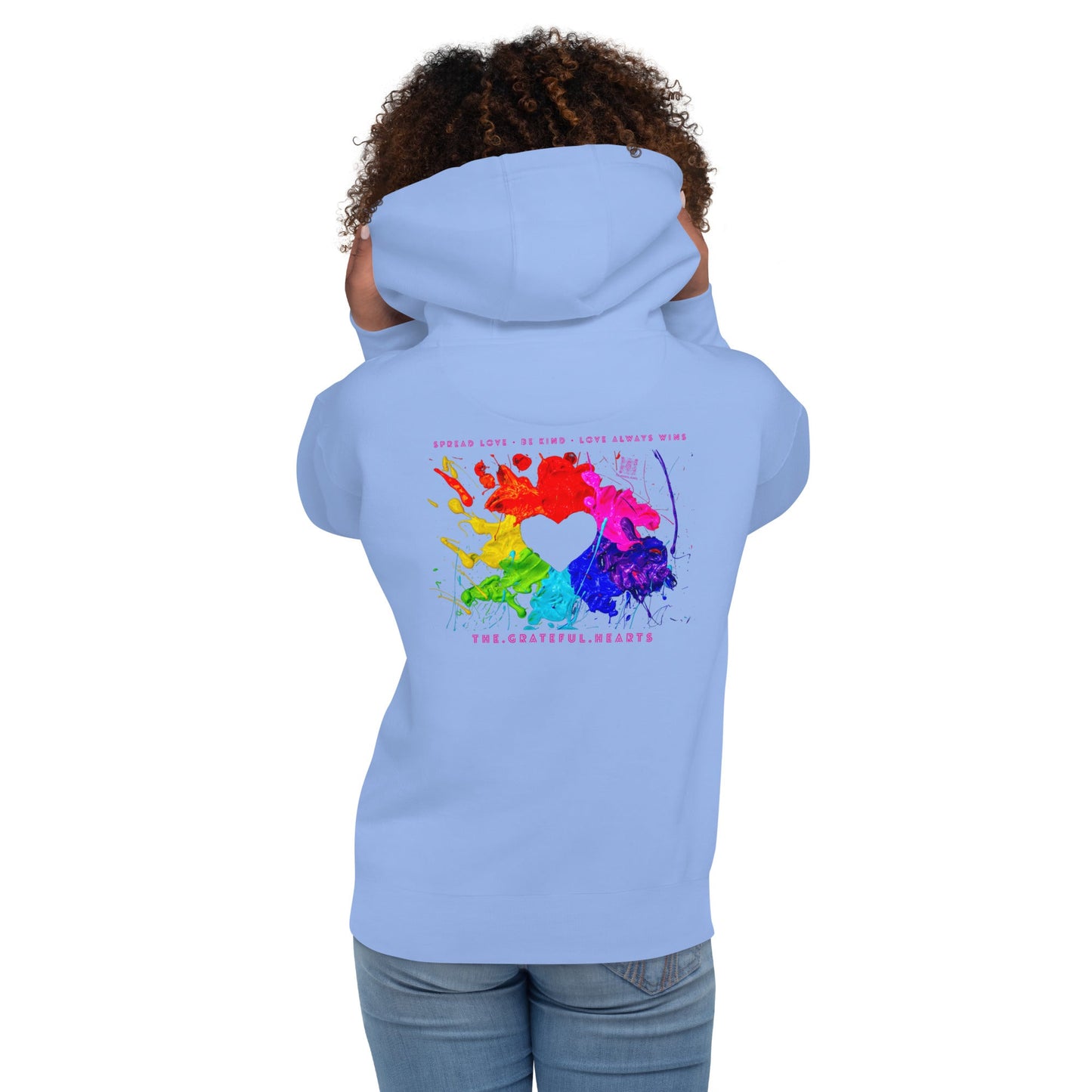 Heart Splash Unisex Premium Hoodie (Various Colorways available) - The Grateful Hearts