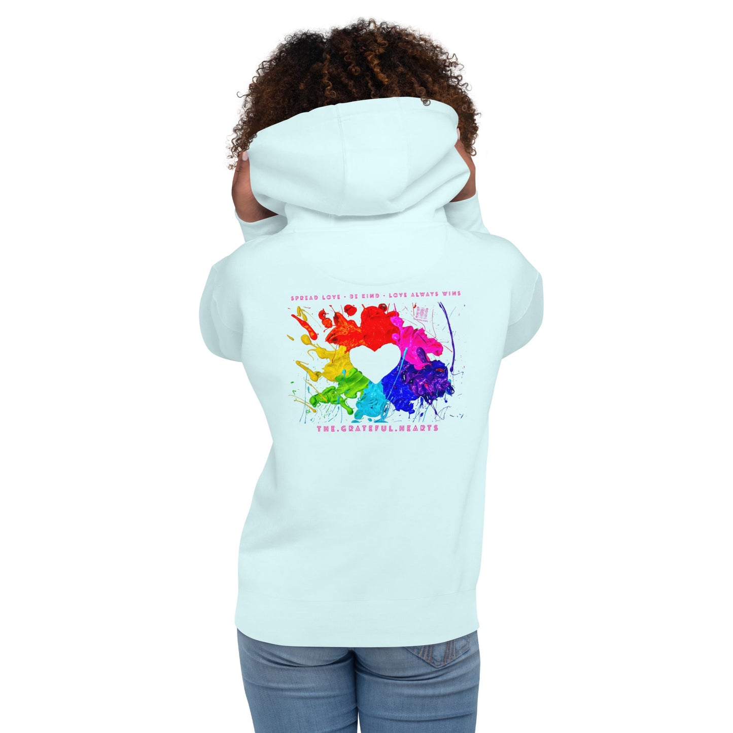 Heart Splash Unisex Premium Hoodie (Various Colorways available) - The Grateful Hearts