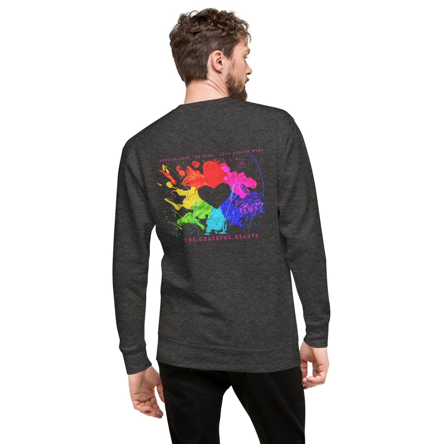 Heart Splash Unisex Premium Sweatshirt - The Grateful Hearts