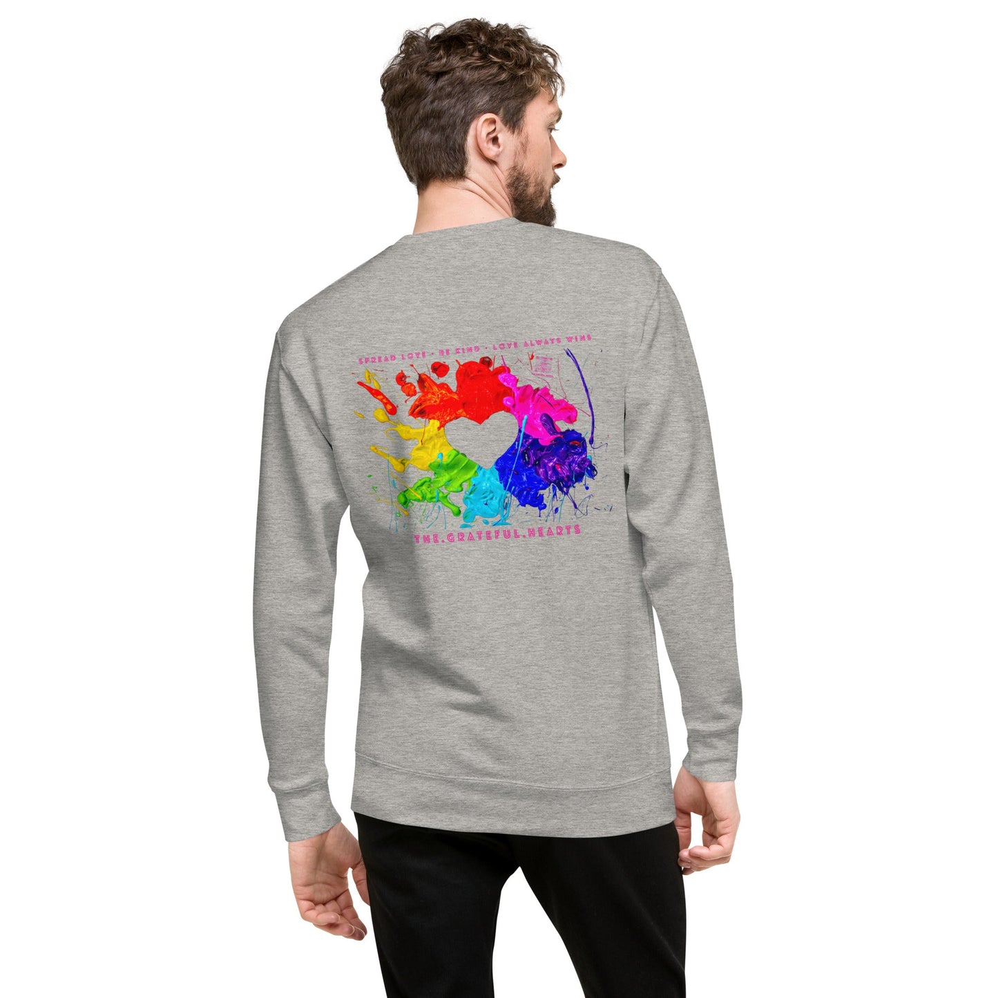 Heart Splash Unisex Premium Sweatshirt - The Grateful Hearts