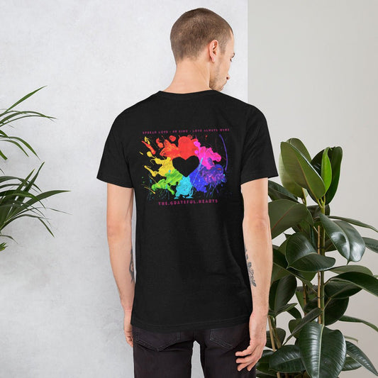 Heart Splash Unisex t-shirt - The Grateful Hearts
